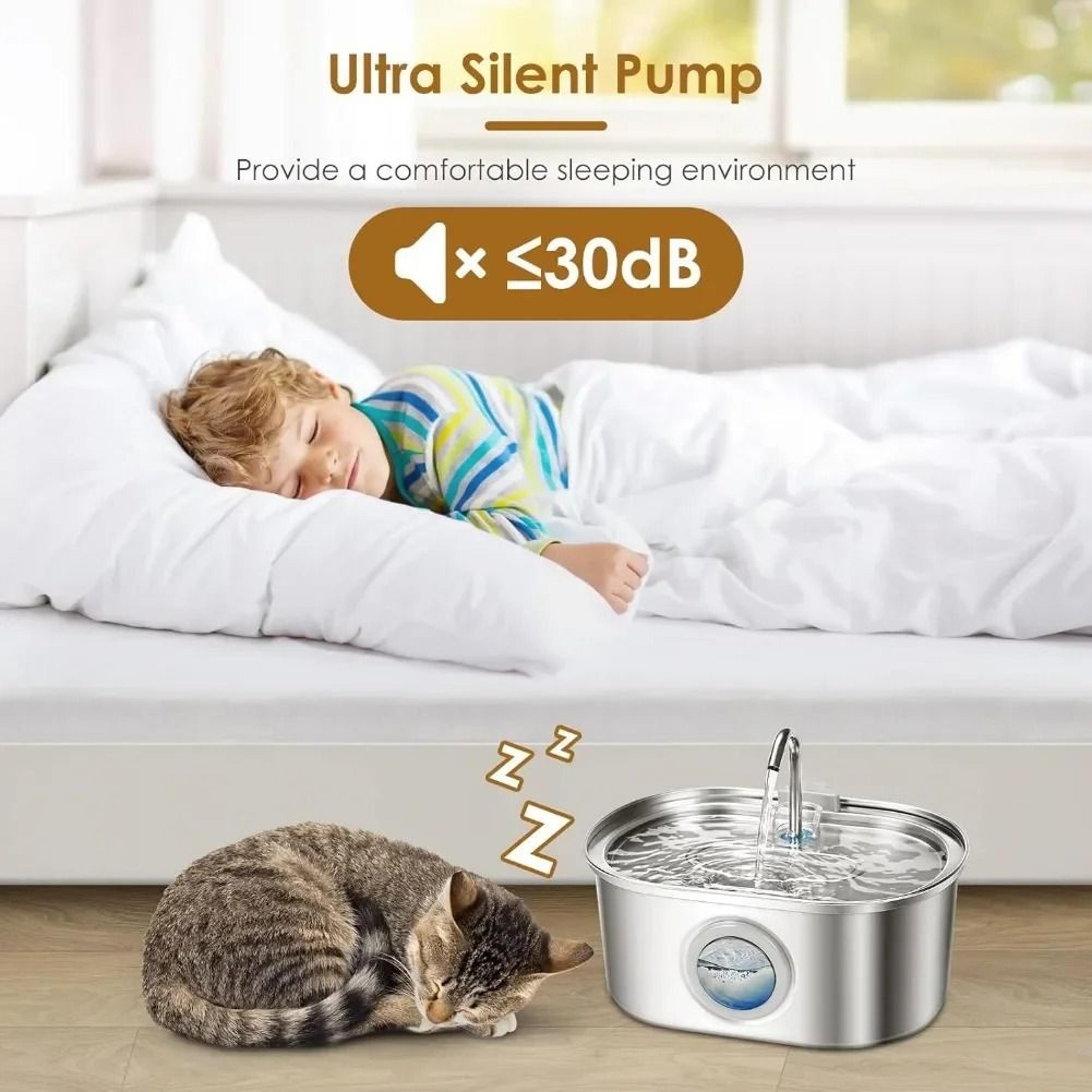 32L Stainless Steel UltraSilent Automatic Pet Water Fountain 3
