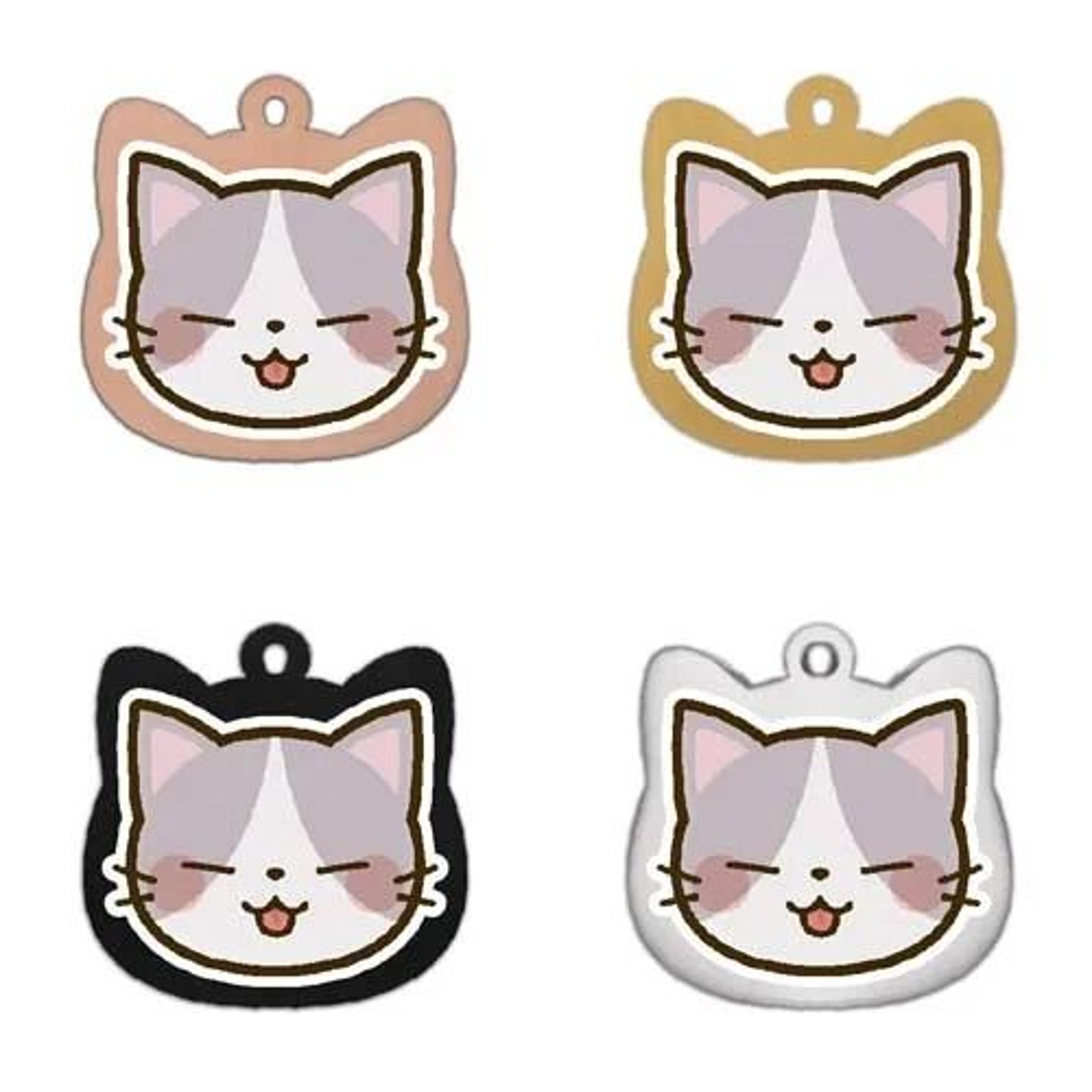 Cute Personalized Stainless Steel Cat Identification Tags 14