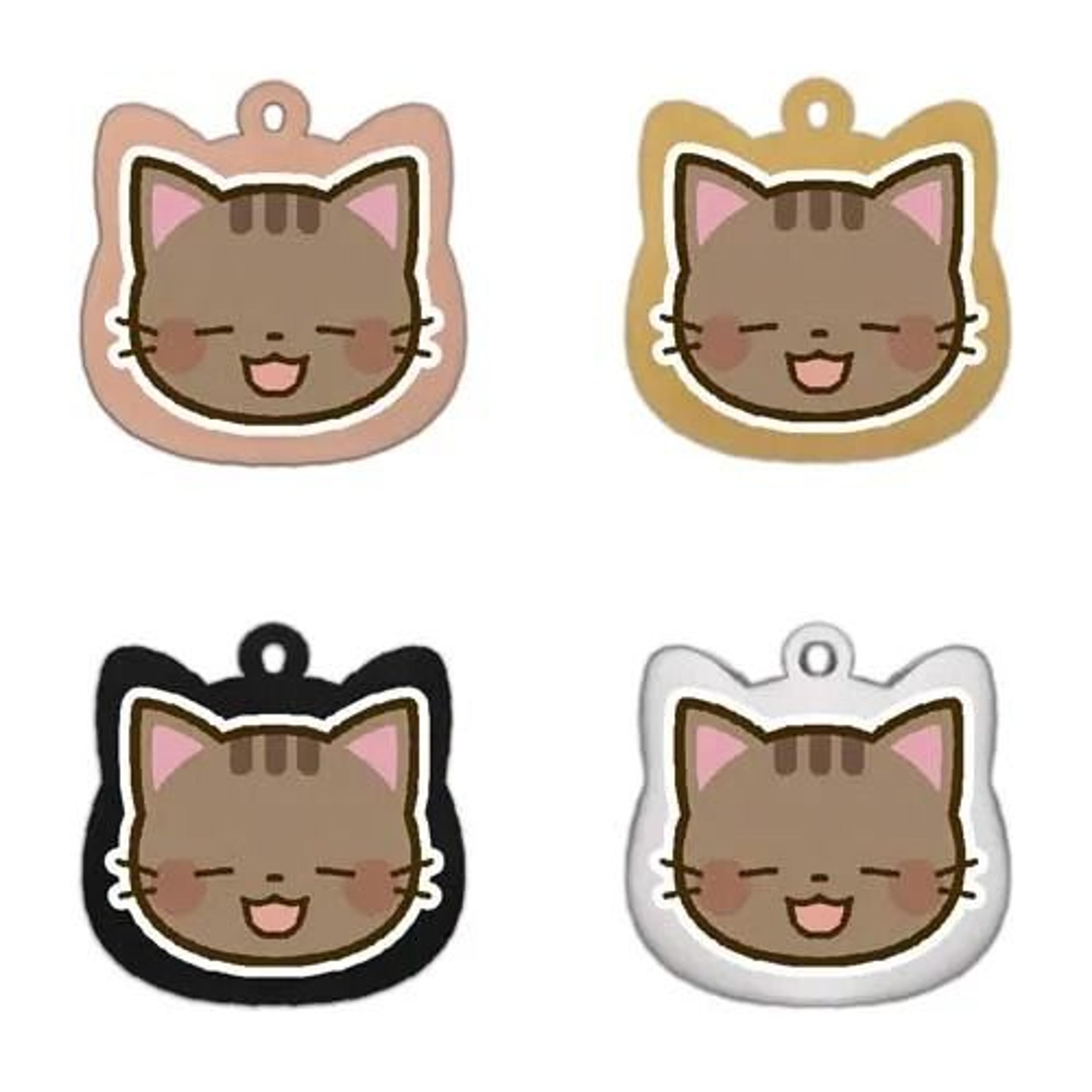 Cute Personalized Stainless Steel Cat Identification Tags 15