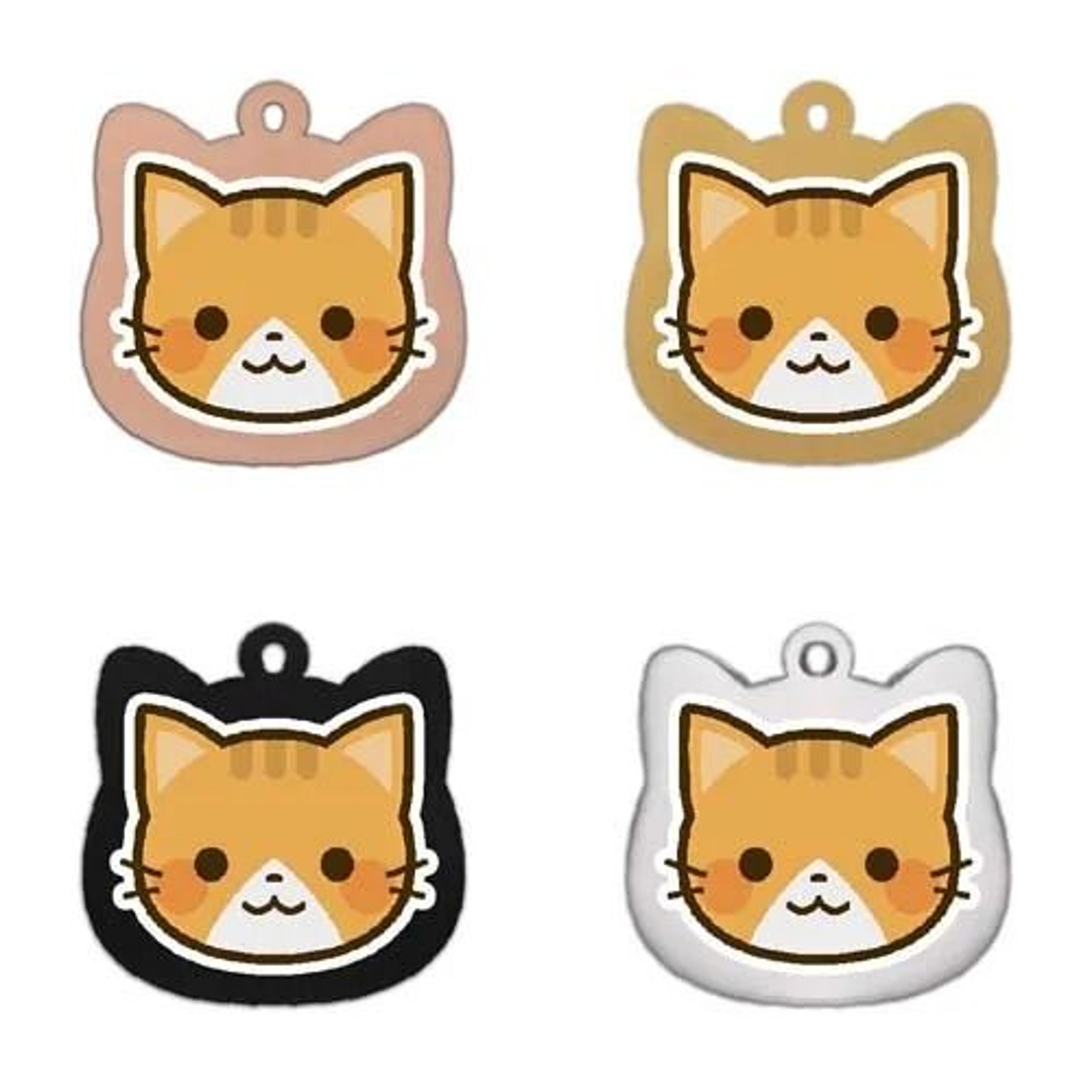 Cute Personalized Stainless Steel Cat Identification Tags 20