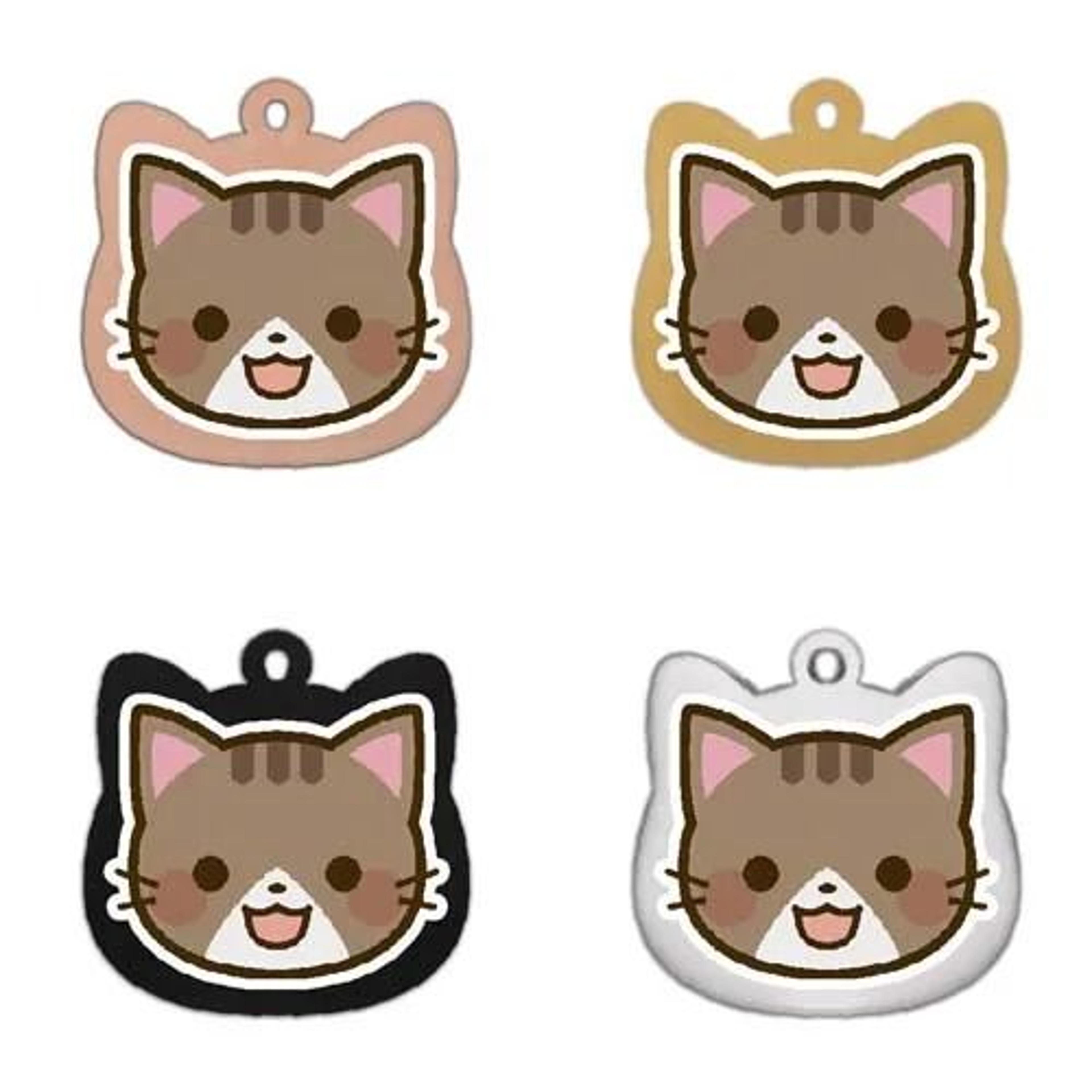 Cute Personalized Stainless Steel Cat Identification Tags 21