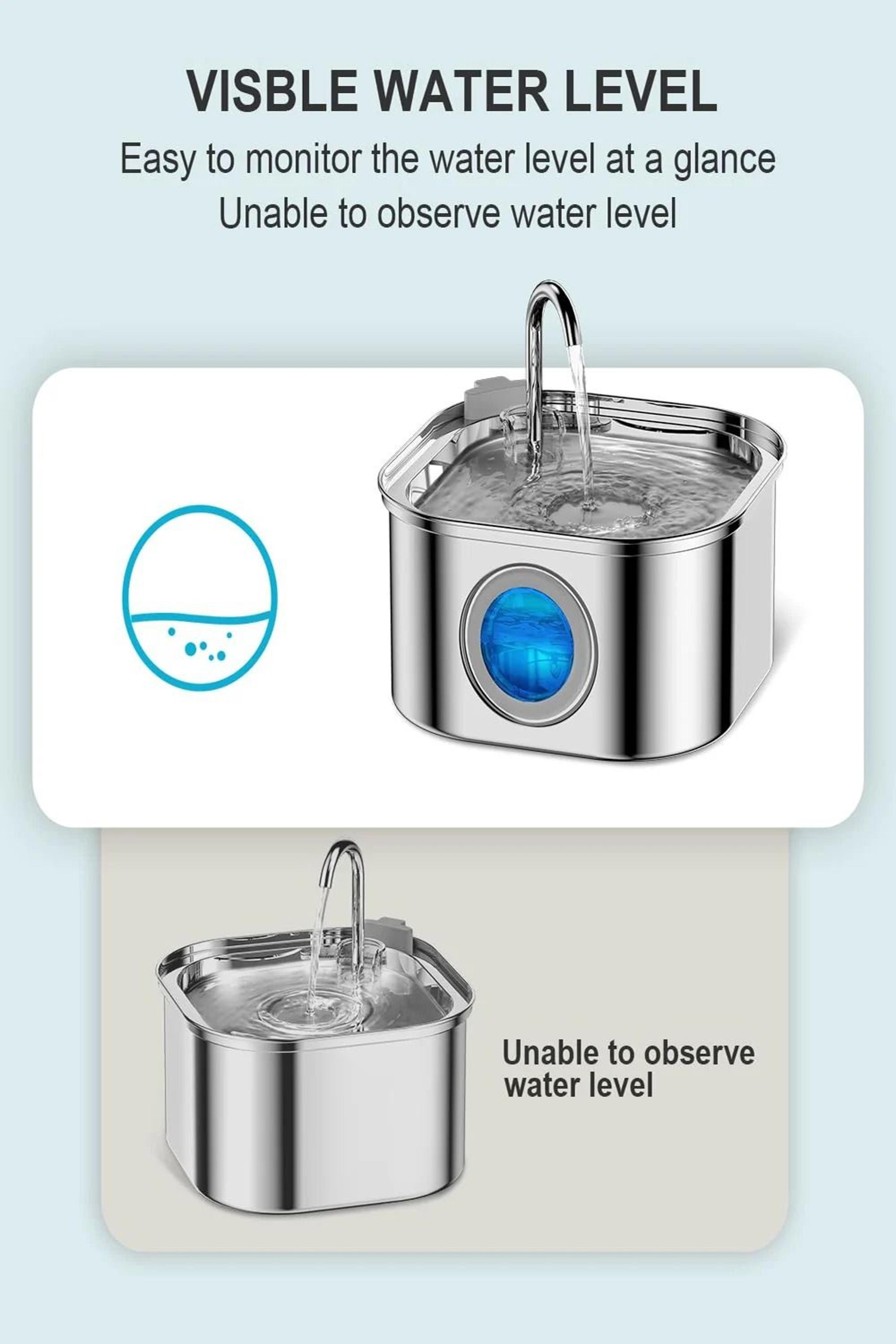 Automatic Stainless Steel Large Pet Water Fountain 5