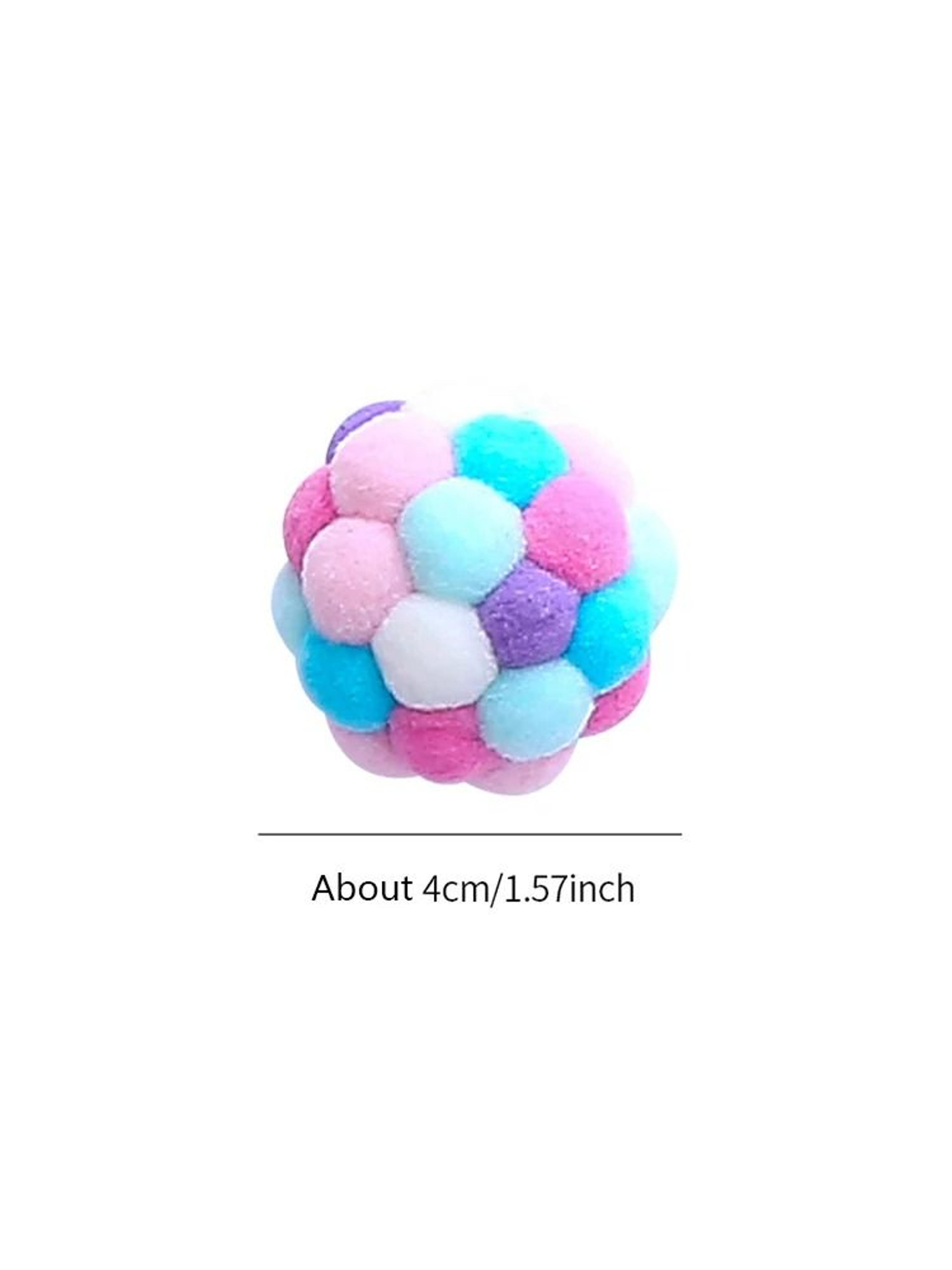 Colorful Handmade Elastic Bell Ball Cat Toy 13