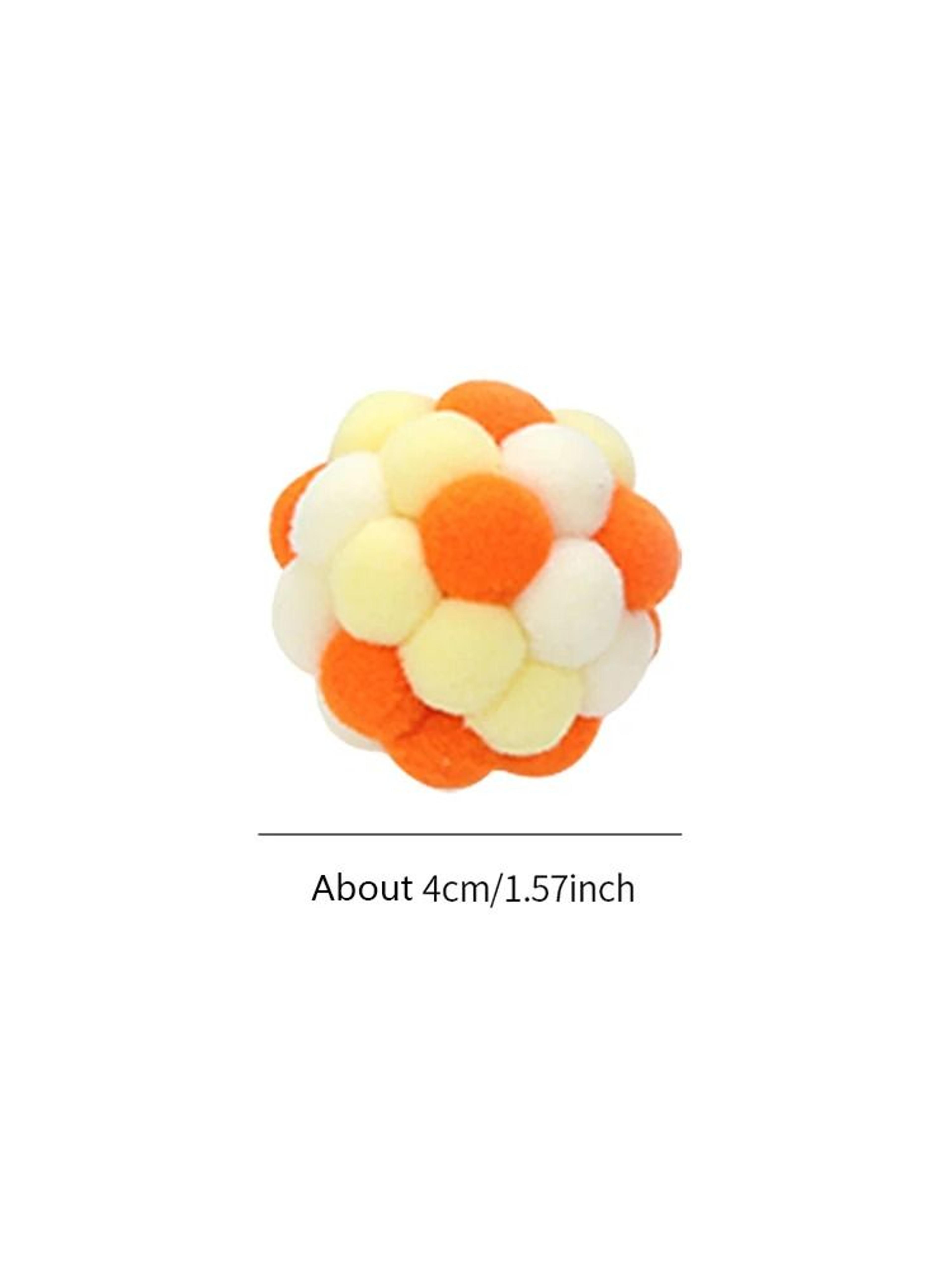 Colorful Handmade Elastic Bell Ball Cat Toy 8