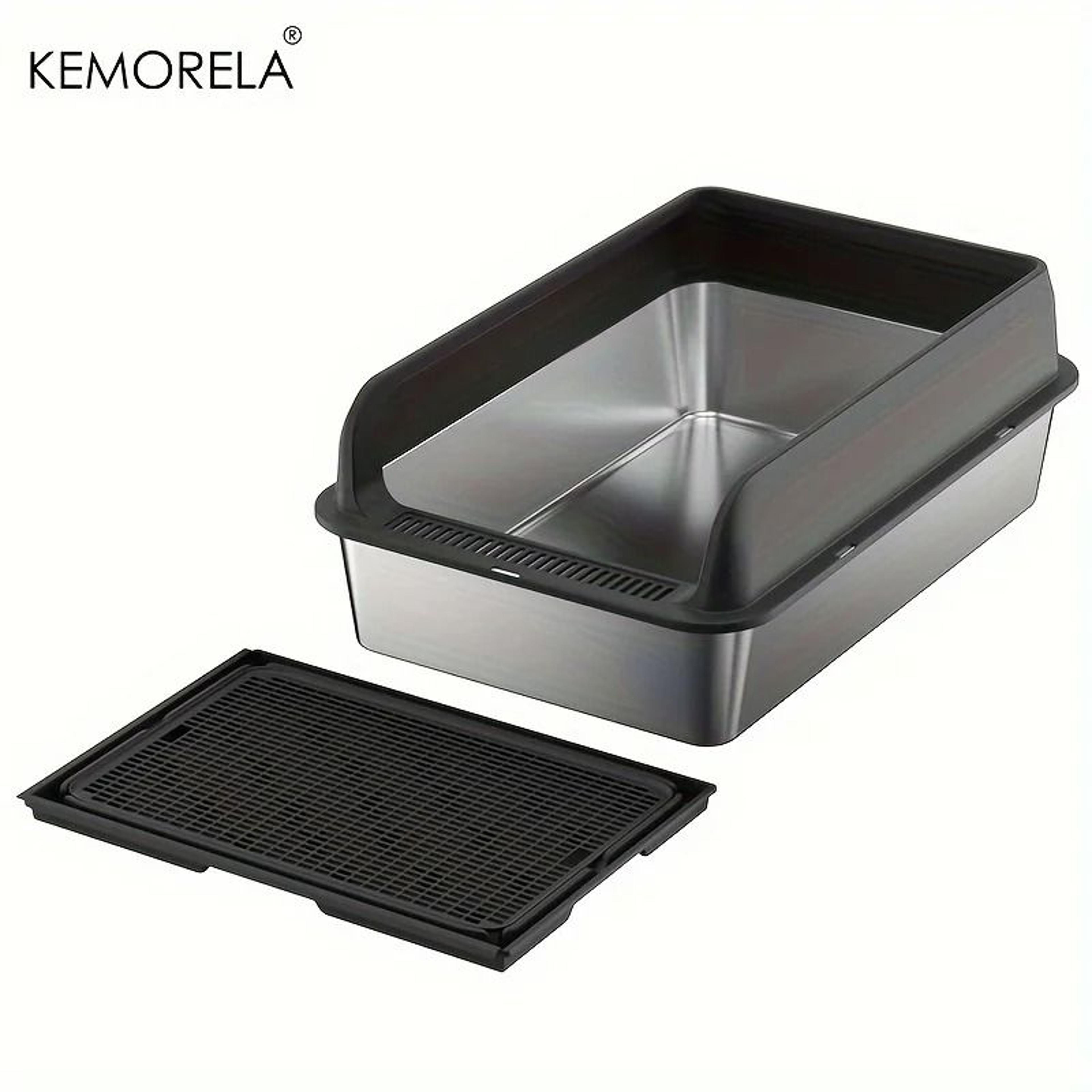 Extra Large Enclosed Stainless Steel Cat Litter Box 5