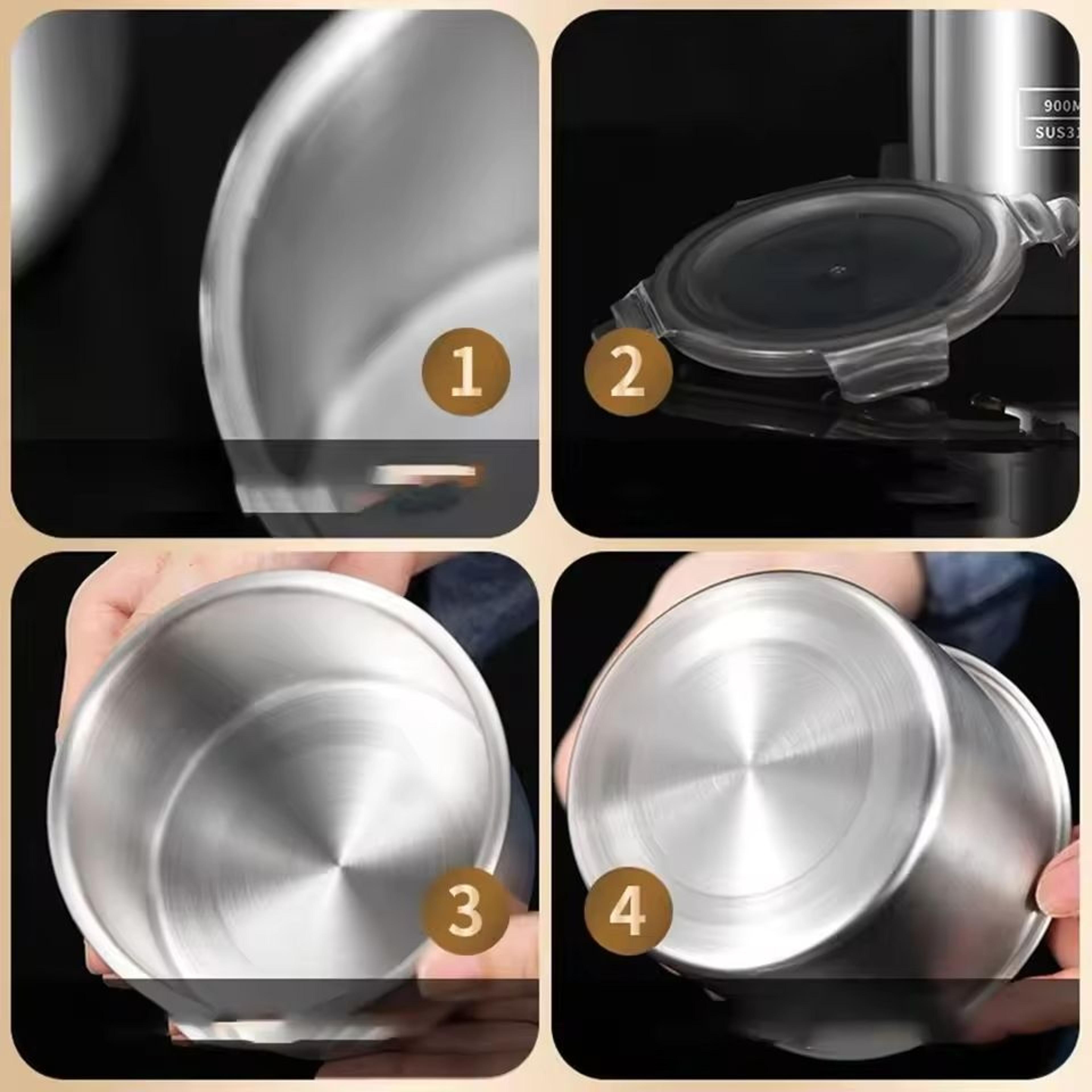 Premium Stainless Steel VacuumSealed Food Storage Canister 1