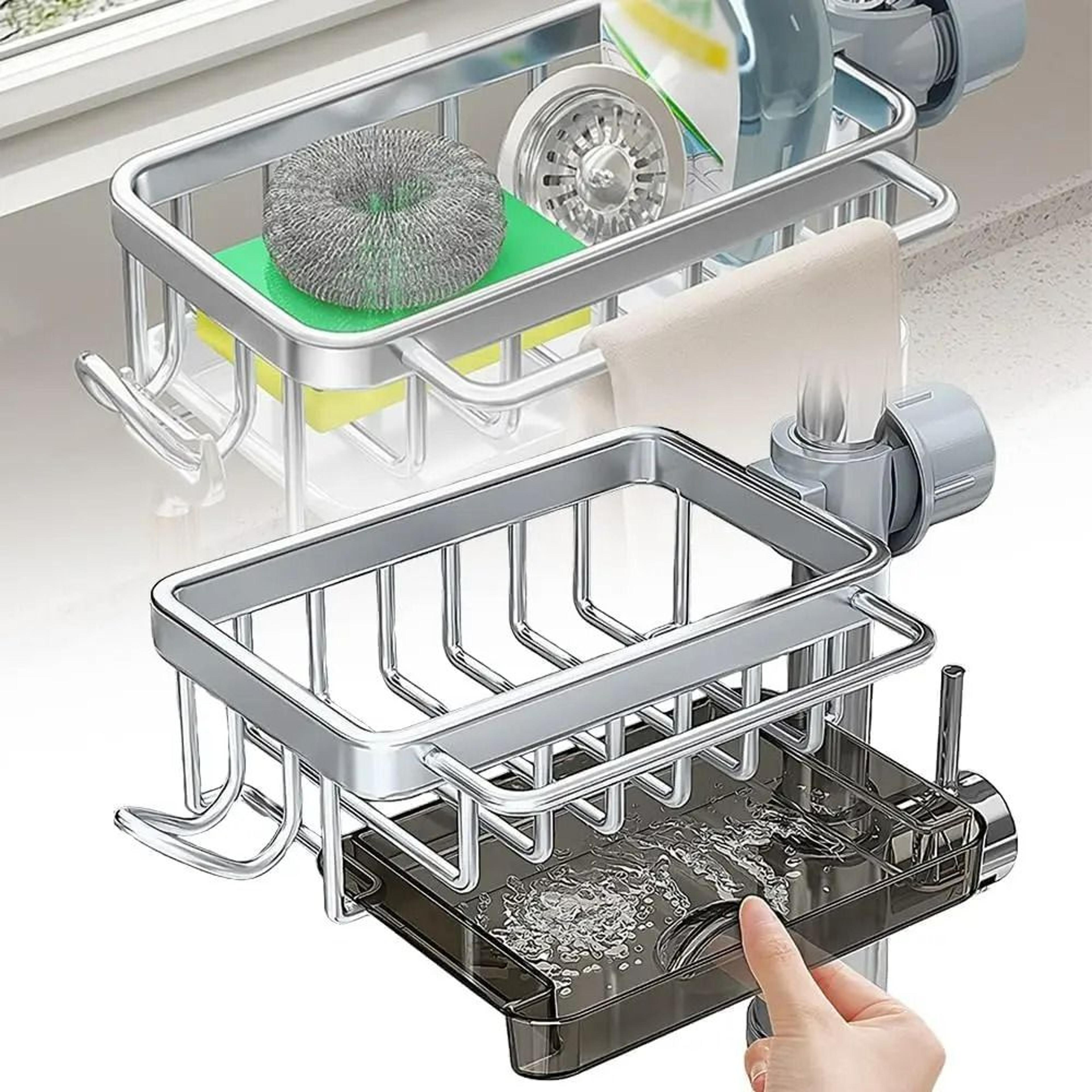 Adjustable OverFaucet Kitchen Sink Organizer Caddy 7