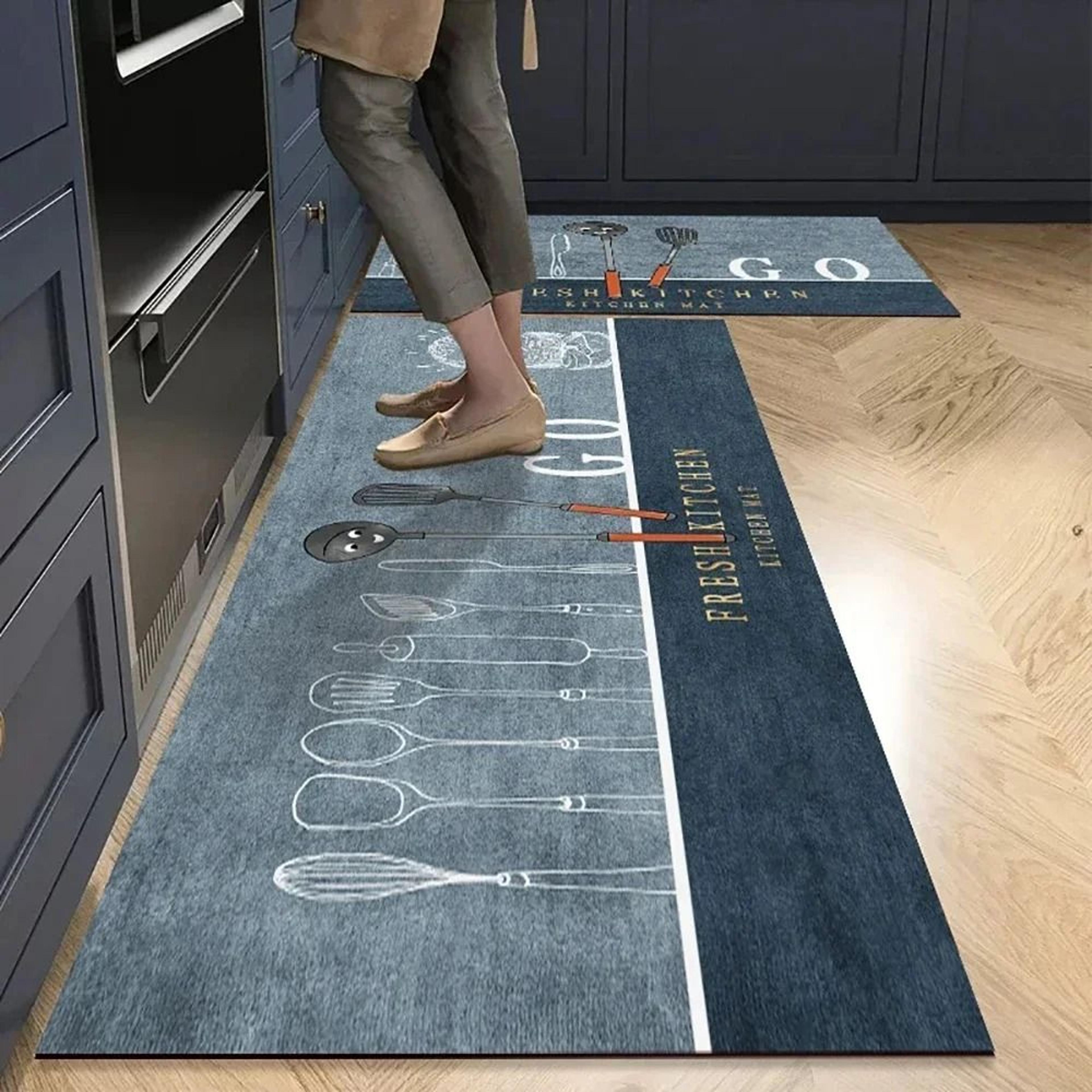 Premium Crystal Velvet NonSlip Kitchen And Home Accent Rug 2