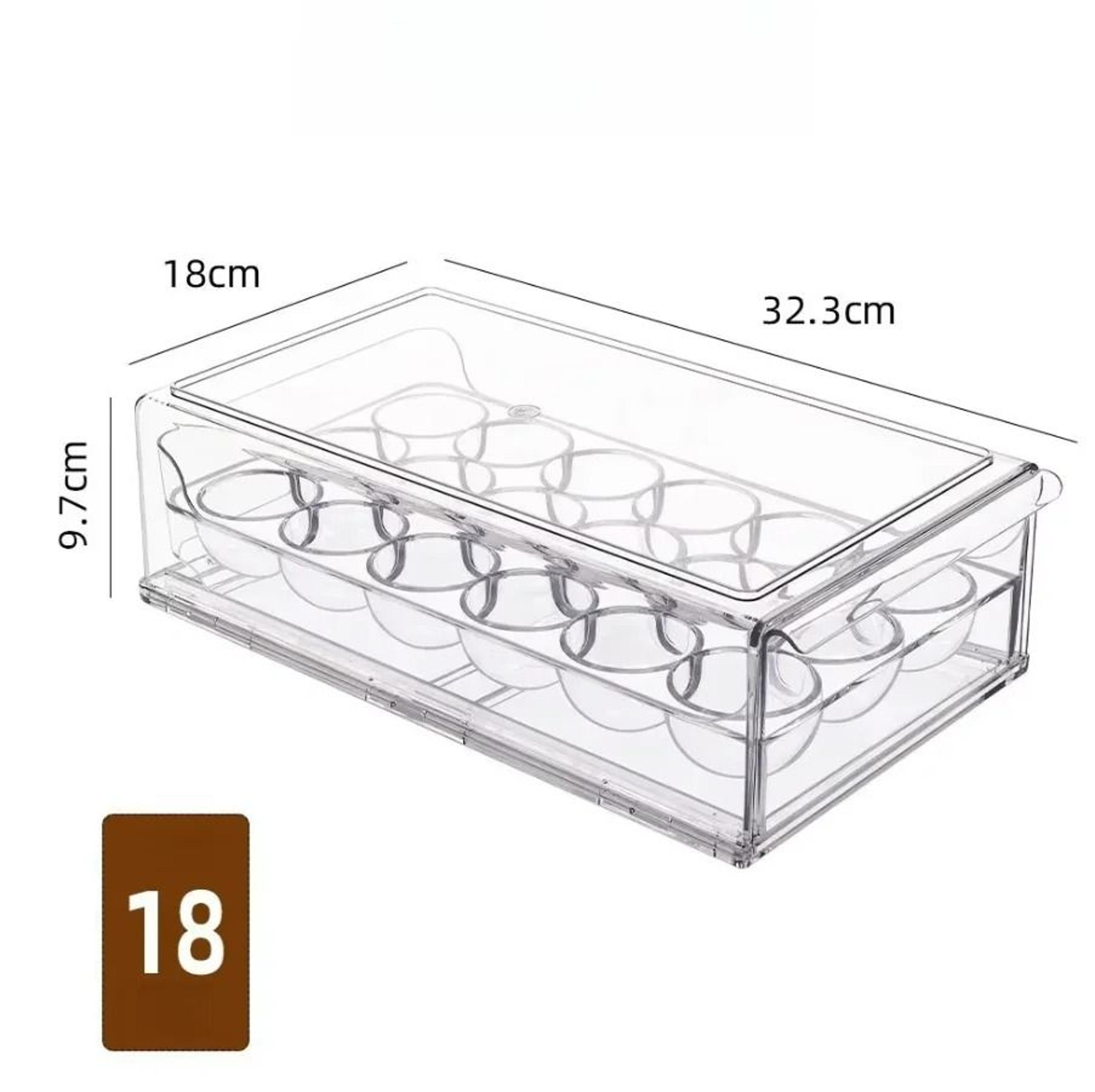 DrawerType Stackable Egg Box And FreshKeeping Fridge Organizer 7
