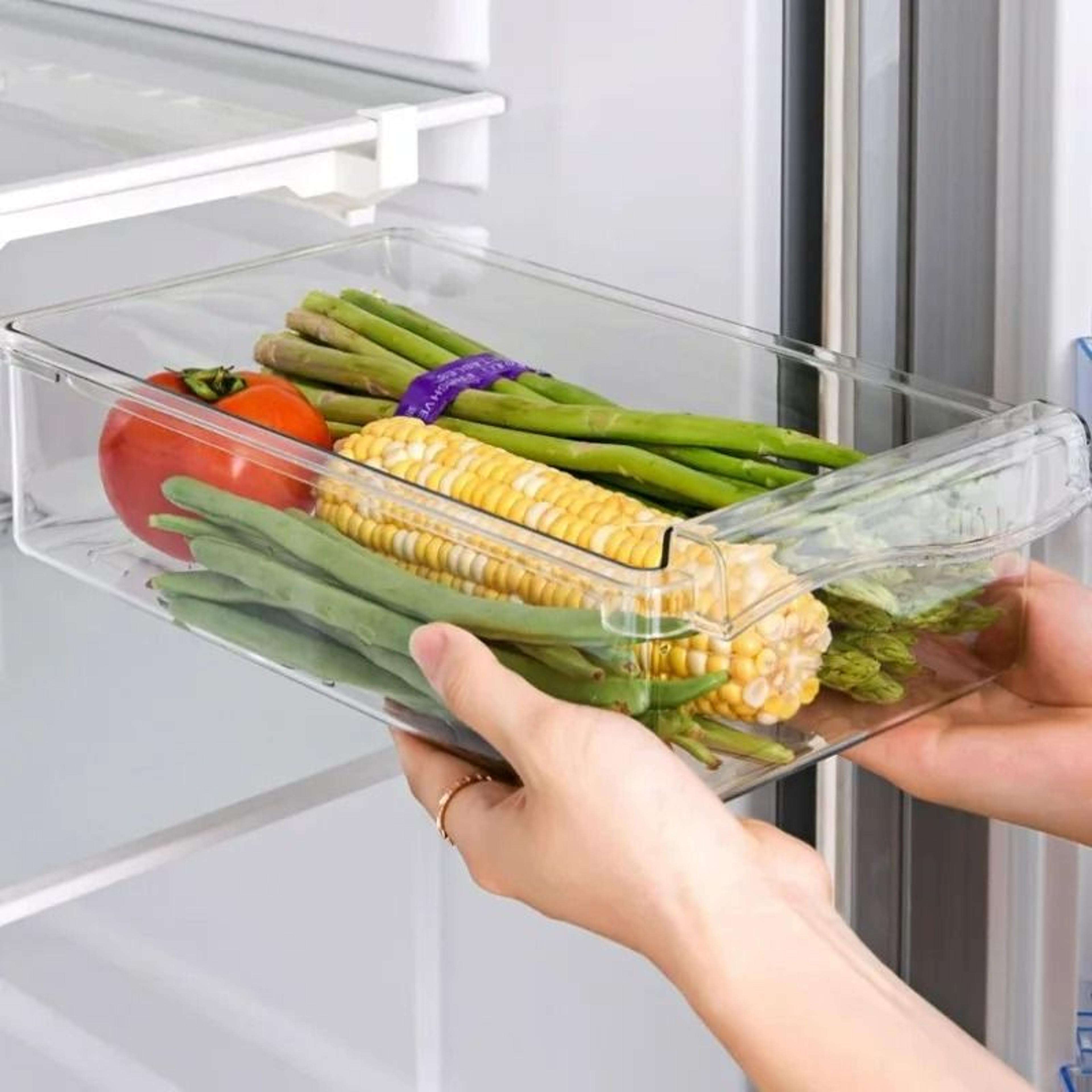 UnderShelf DrawerType Refrigerator Storage Box And Clear Produce Organizer 3
