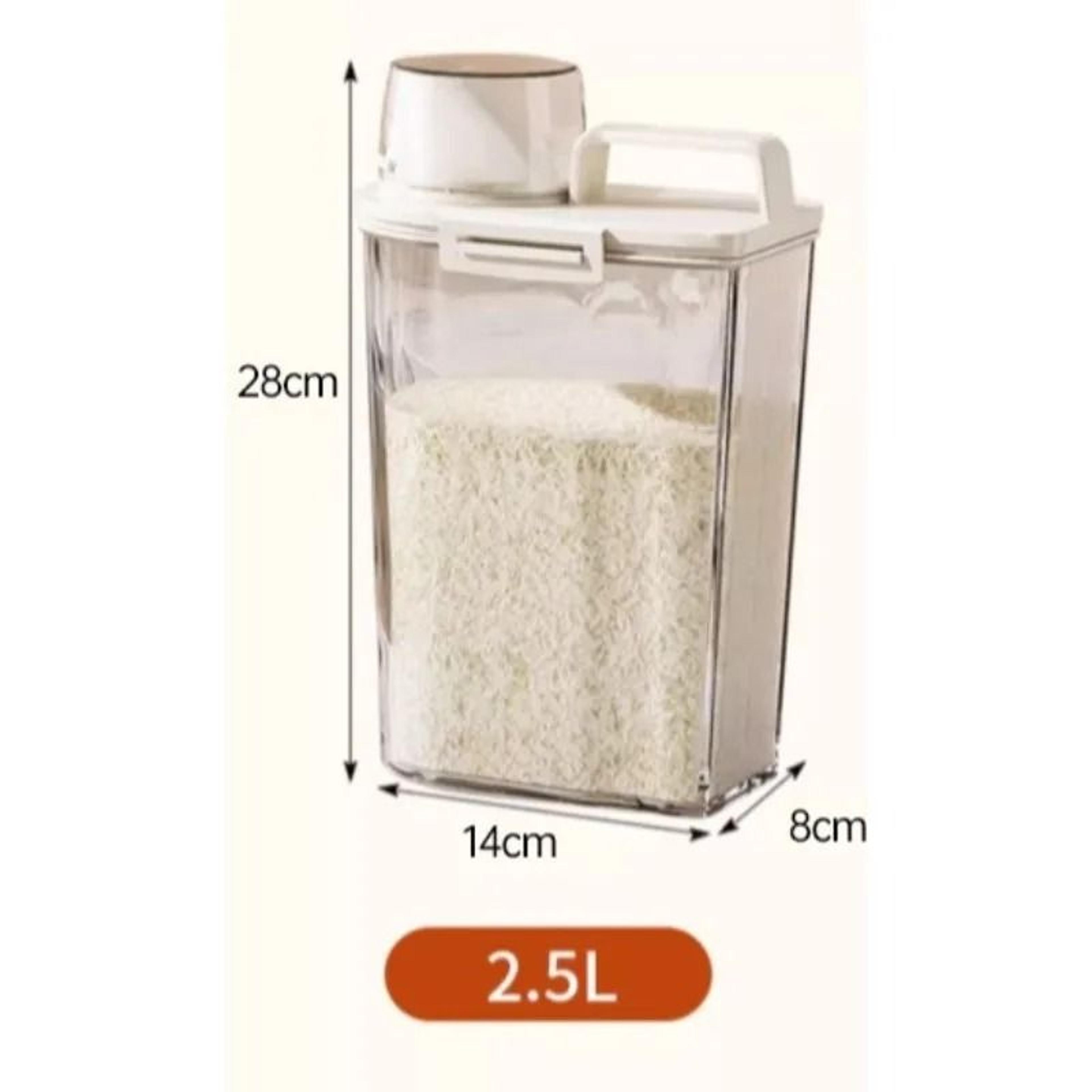 25L Portable Food Storage Box  Sealed Airtight Container For Grains Flour  Rice 5