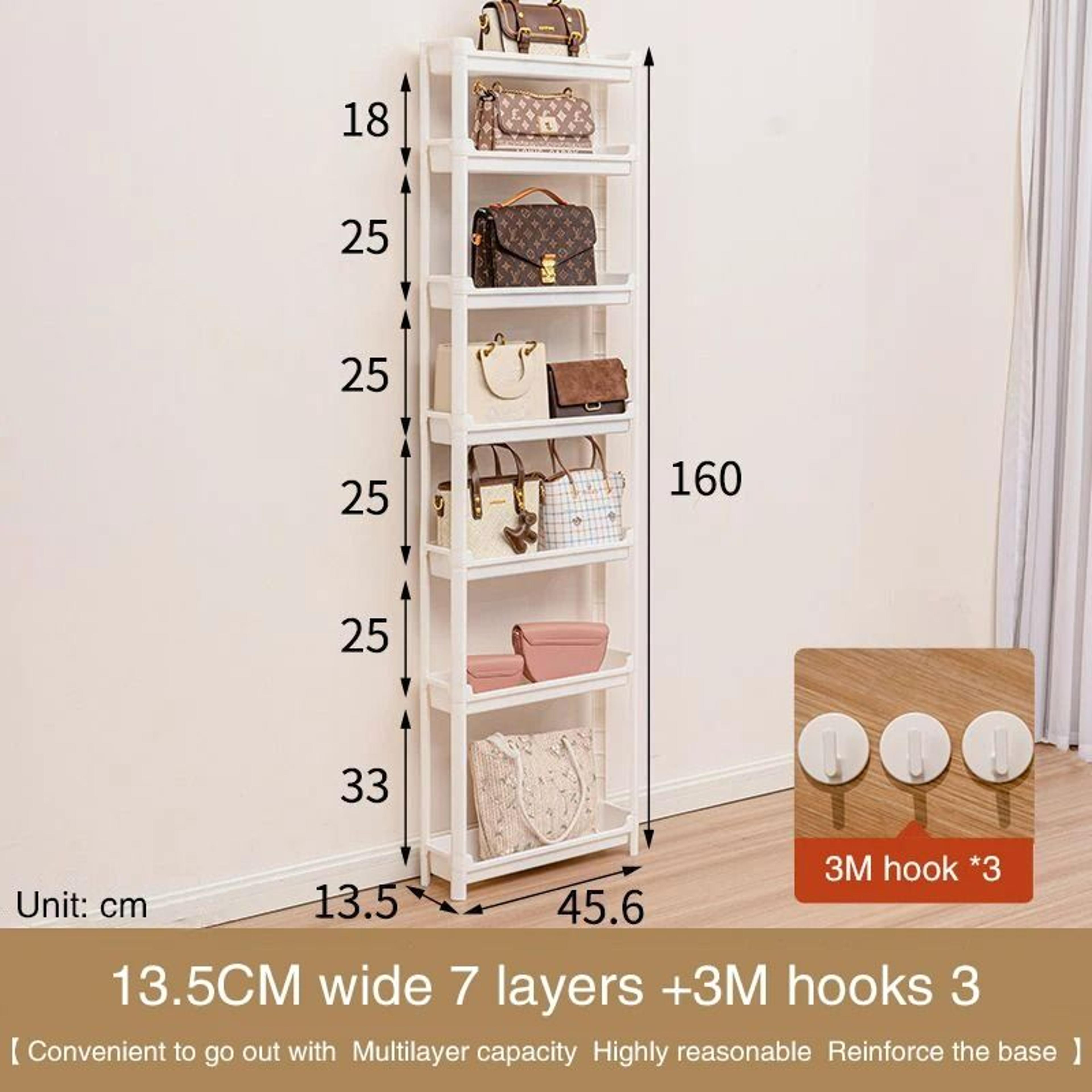 7Tier OvertheDoor Hanging Organizer  LargeCapacity SpaceSaving Wall Gap Storage Bag For Home Organi 7