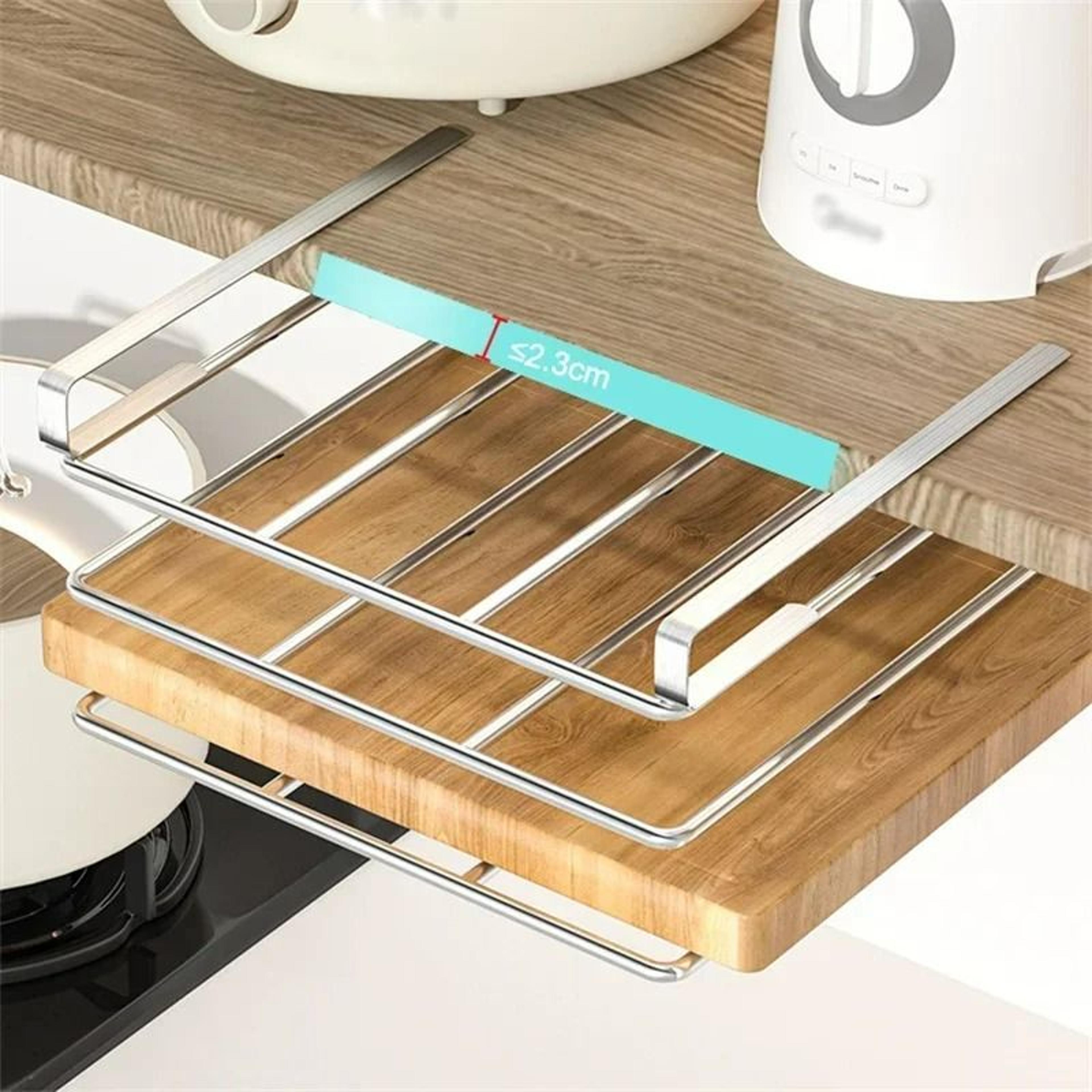 UnderCabinet Stainless Steel Kitchen Organizer Rack 4