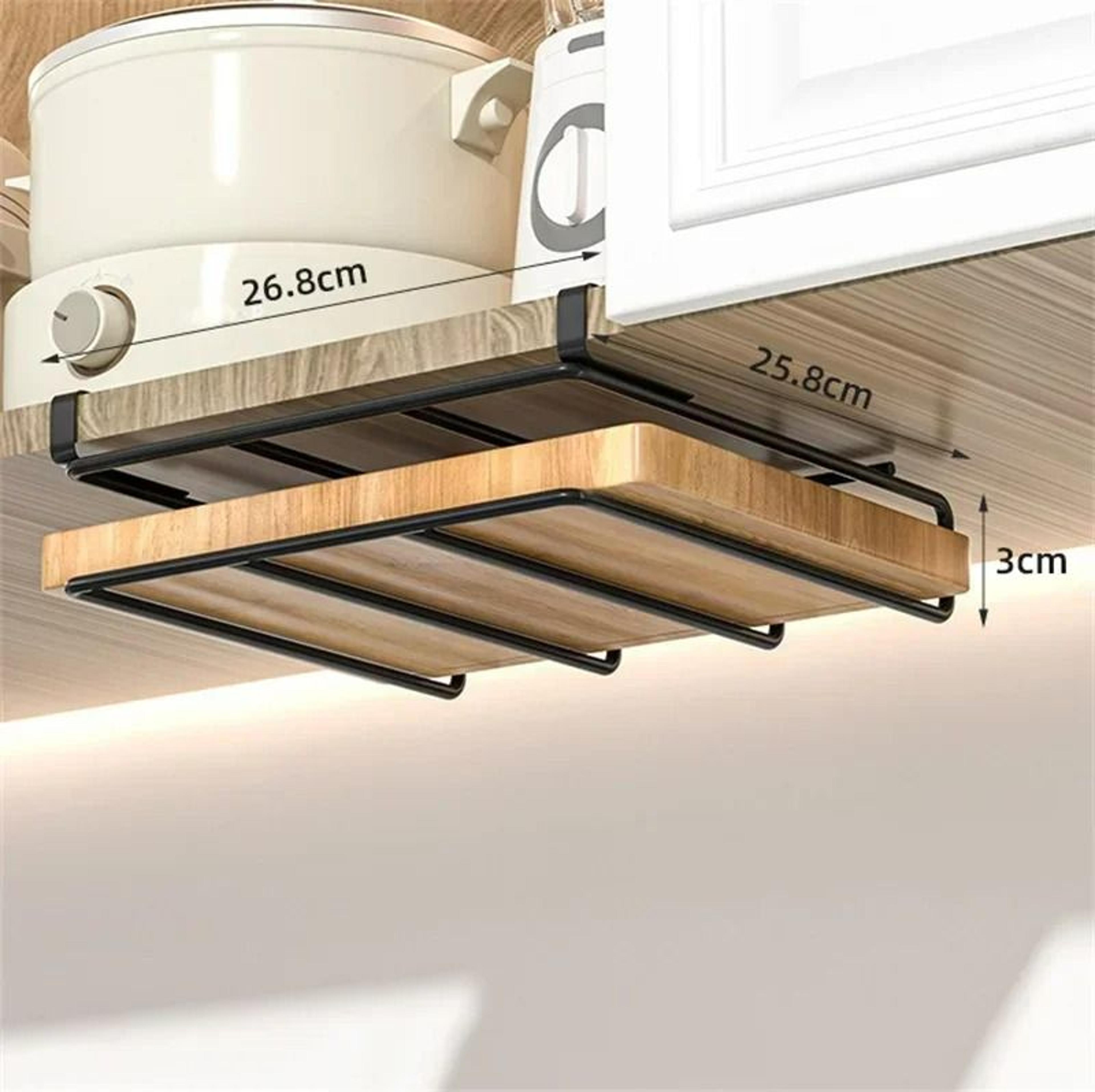UnderCabinet Stainless Steel Kitchen Organizer Rack 6