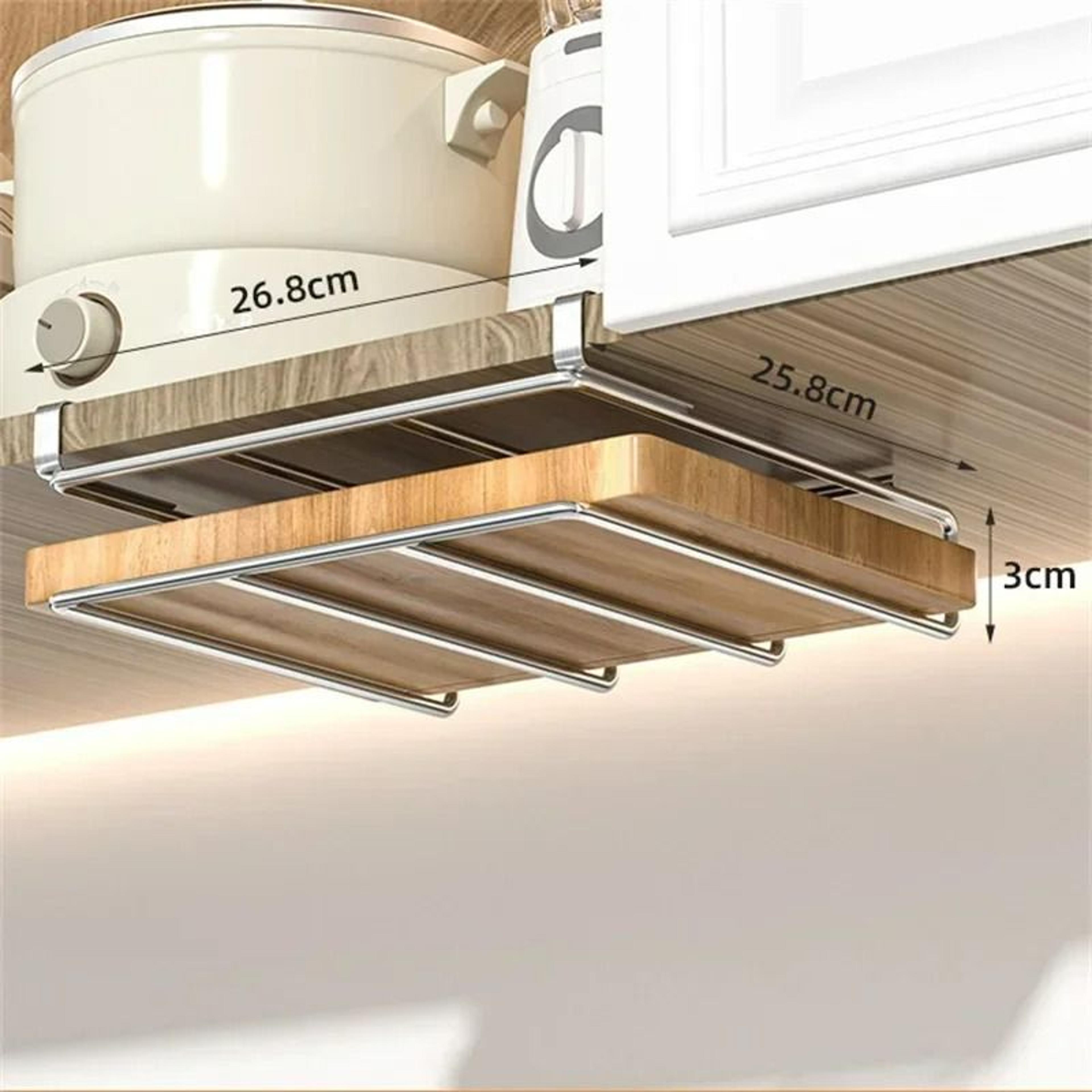 UnderCabinet Stainless Steel Kitchen Organizer Rack 7