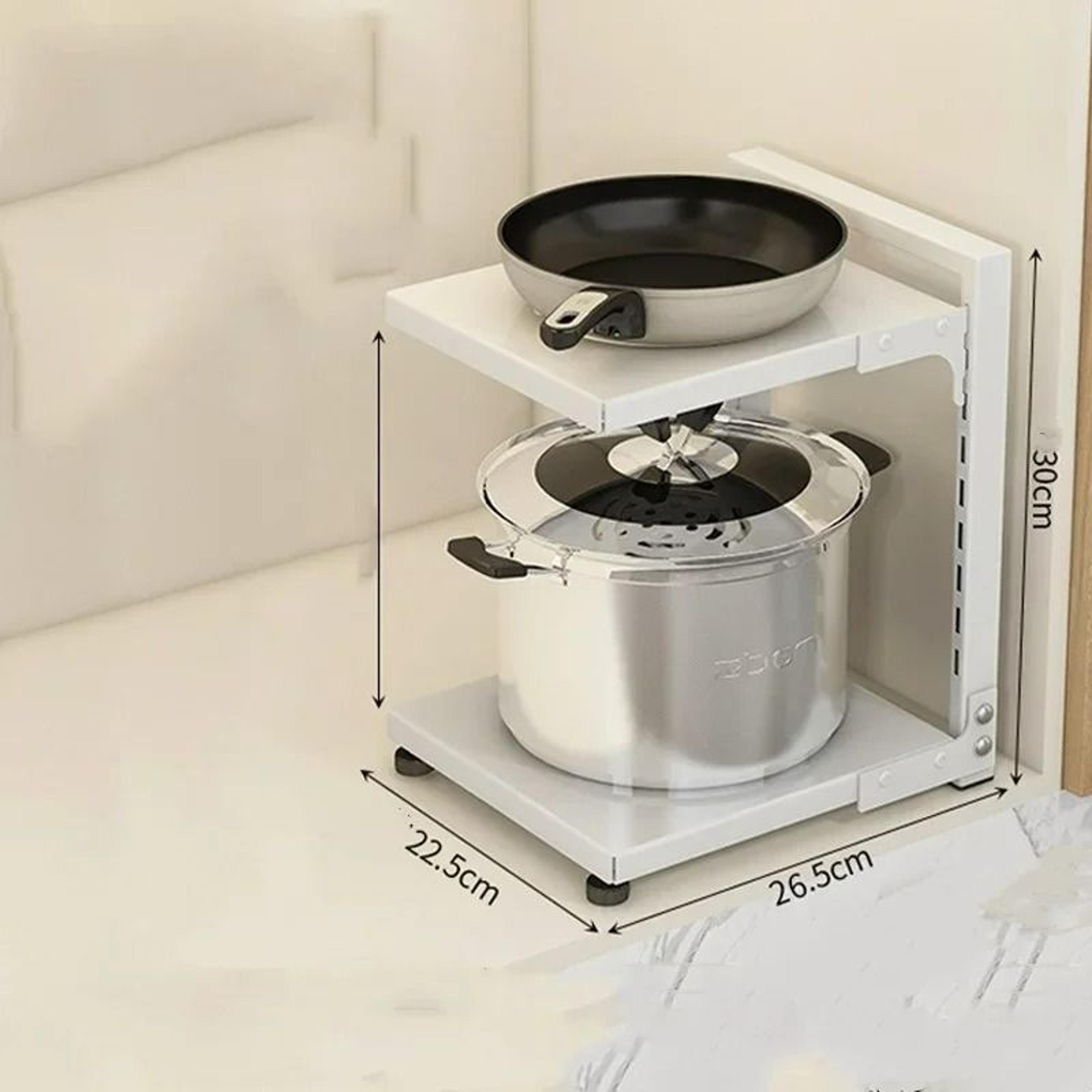 HeavyDuty MultiLayer Carbon Steel UnderSink Cabinet Storage Rack 13