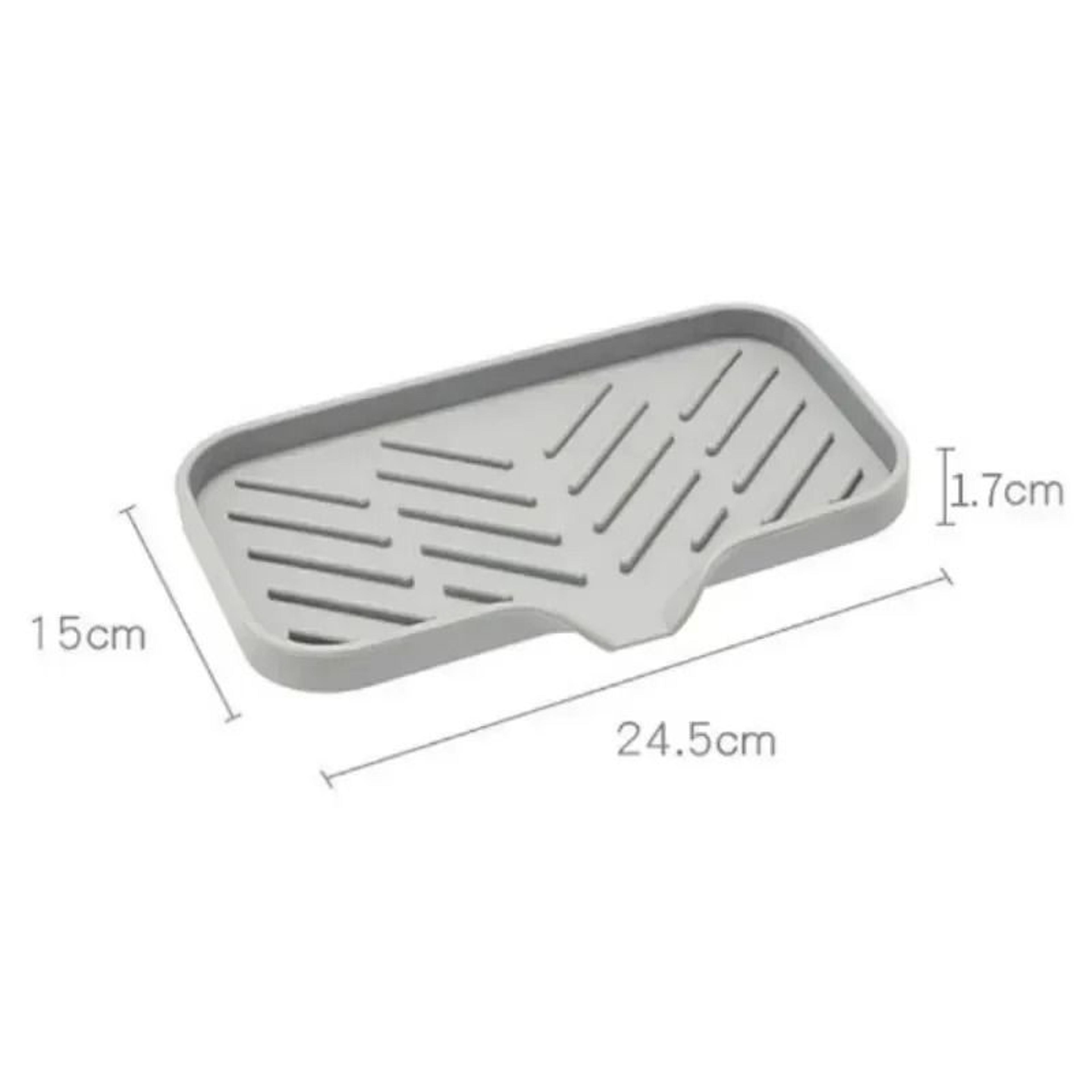 SelfDraining Silicone Sink Organizer Tray 3