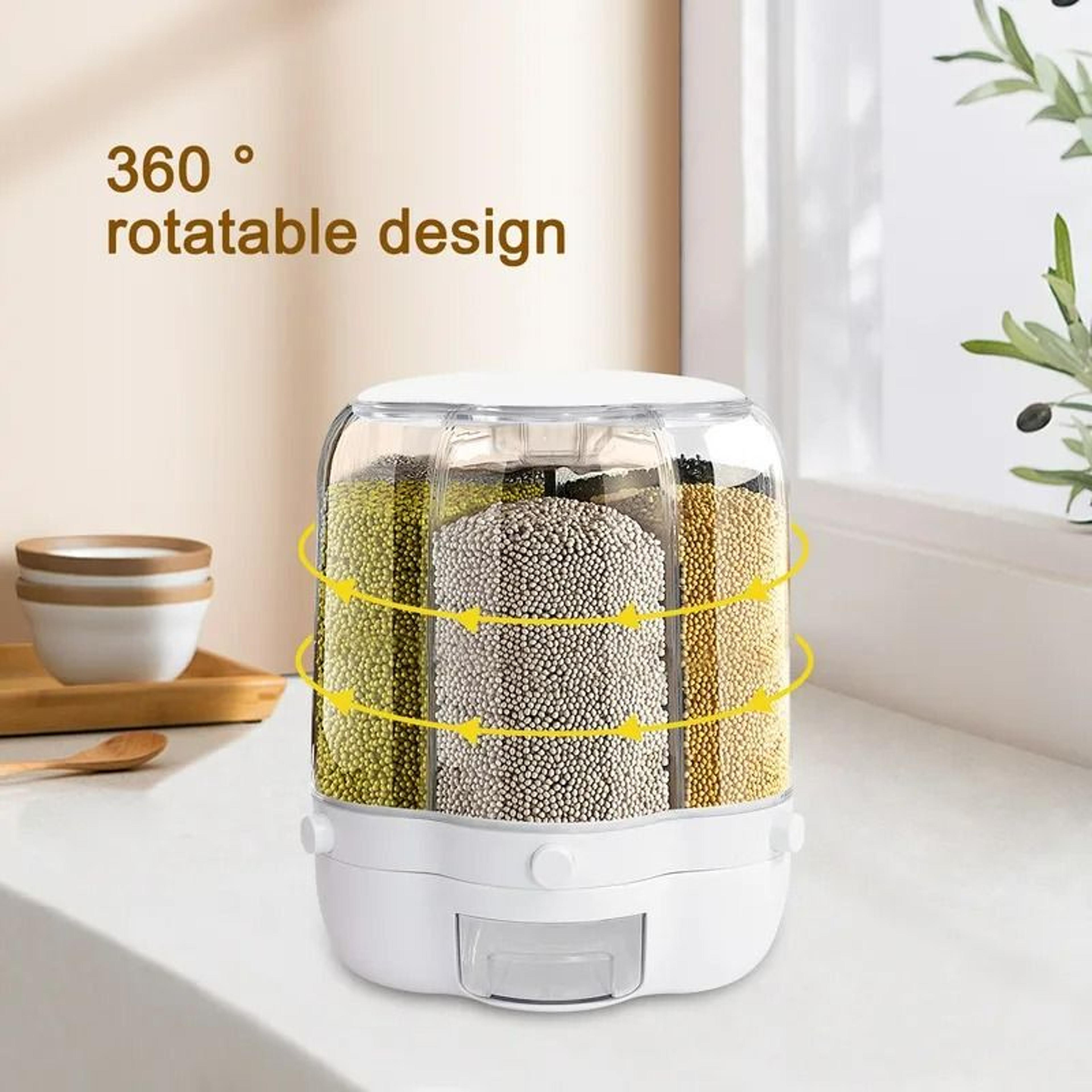 360 Rotating Dry Food  Grain Dispenser 1