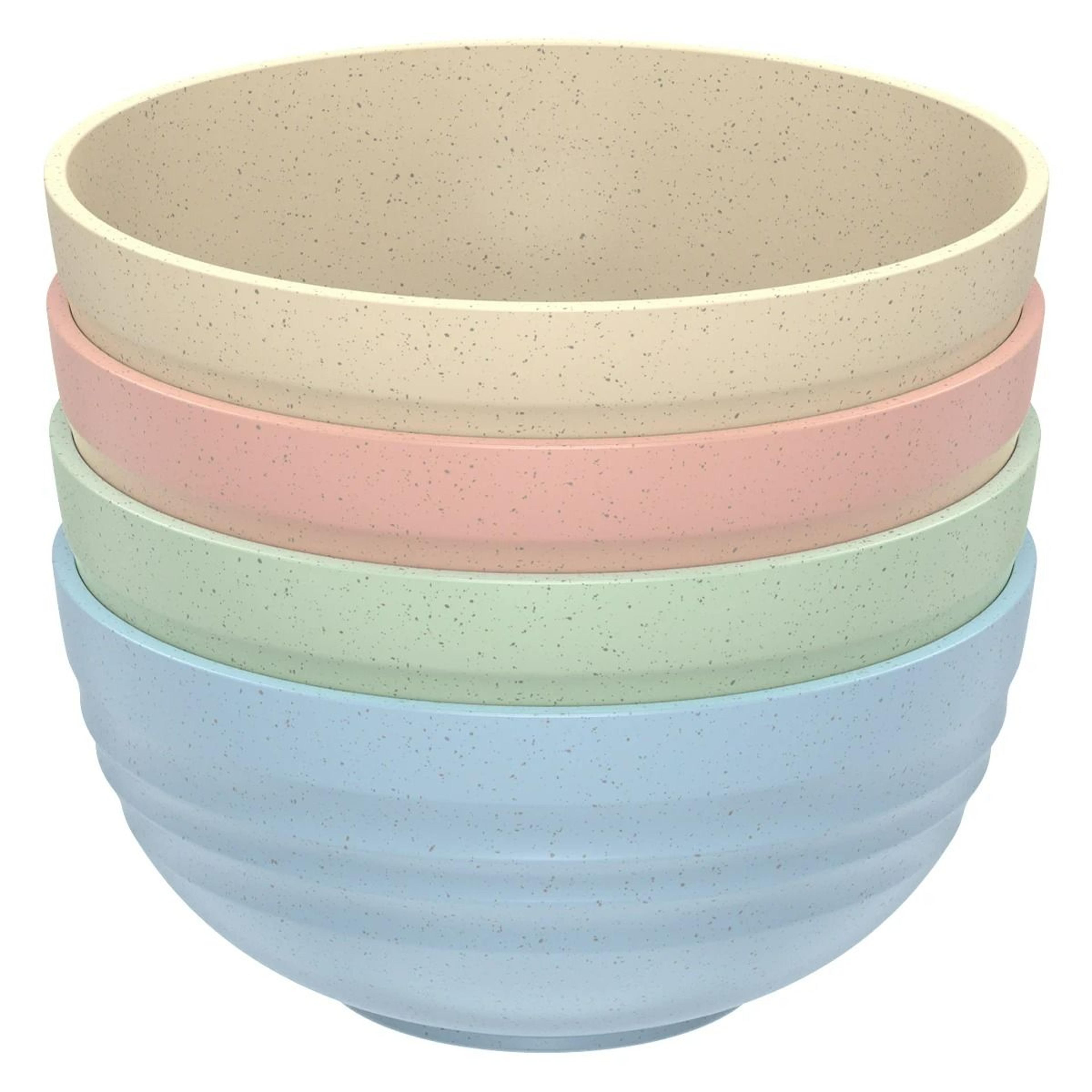 4Piece Unbreakable Cereal Bowl Set  Durable Microwave  Dishwasher Safe Bowls 6