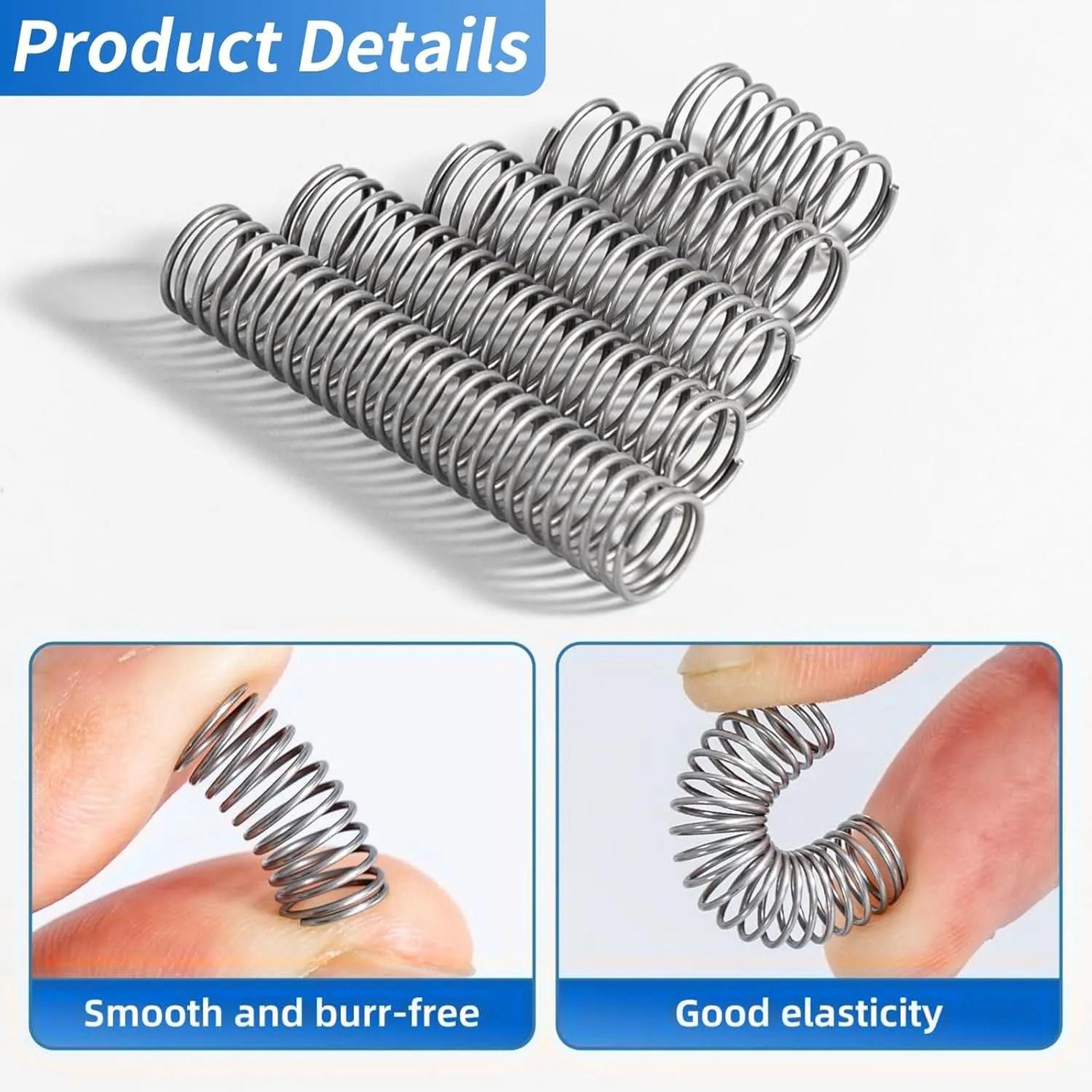 304 Stainless Steel Compression Spring Assortment Kit  15Size Box Of Small Springs For Mechanical R 5