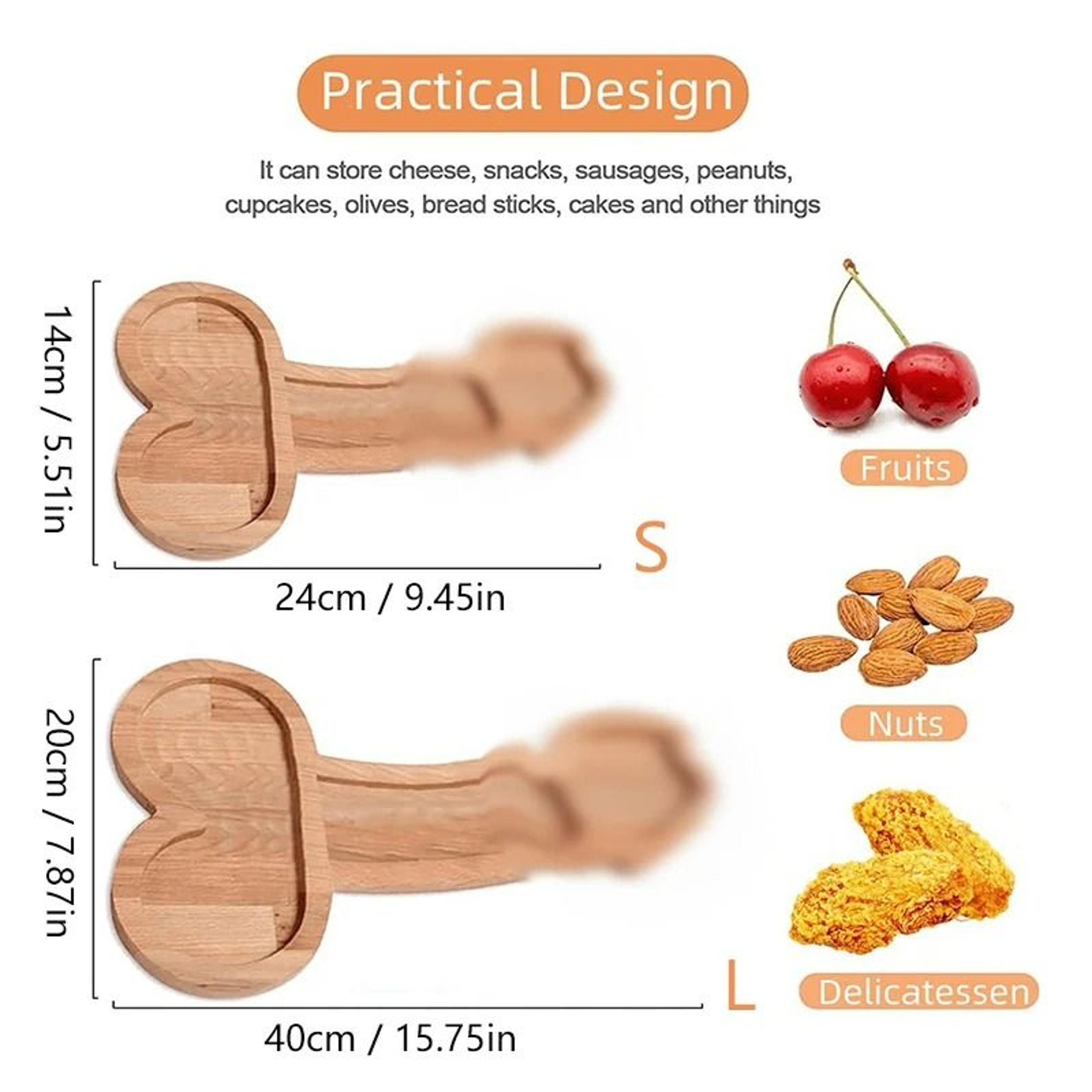 Premium Wooden Funny Aperture Party Platter  BBQ Snack Dish 1