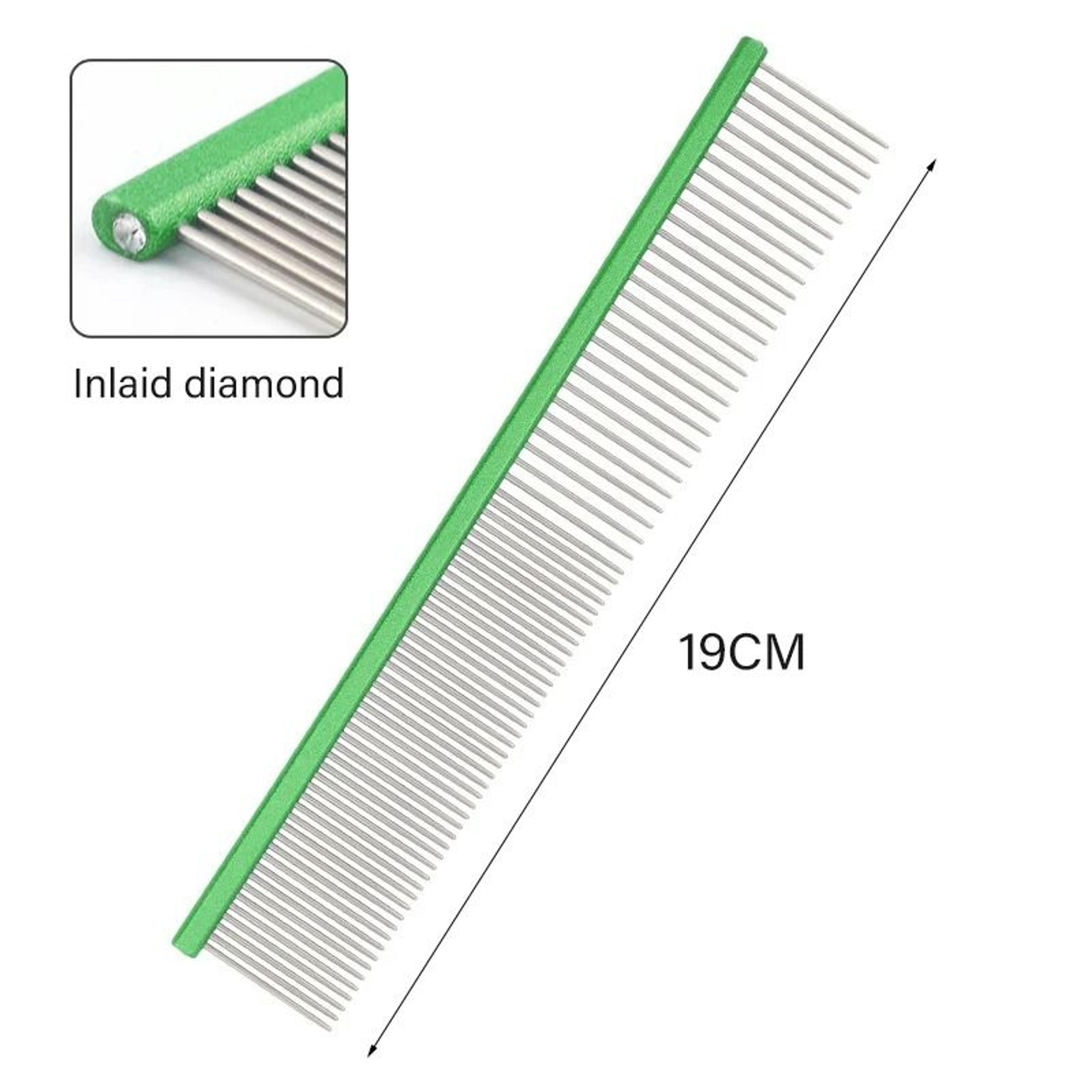 Light Aluminum DualAction Pet Grooming Comb 11