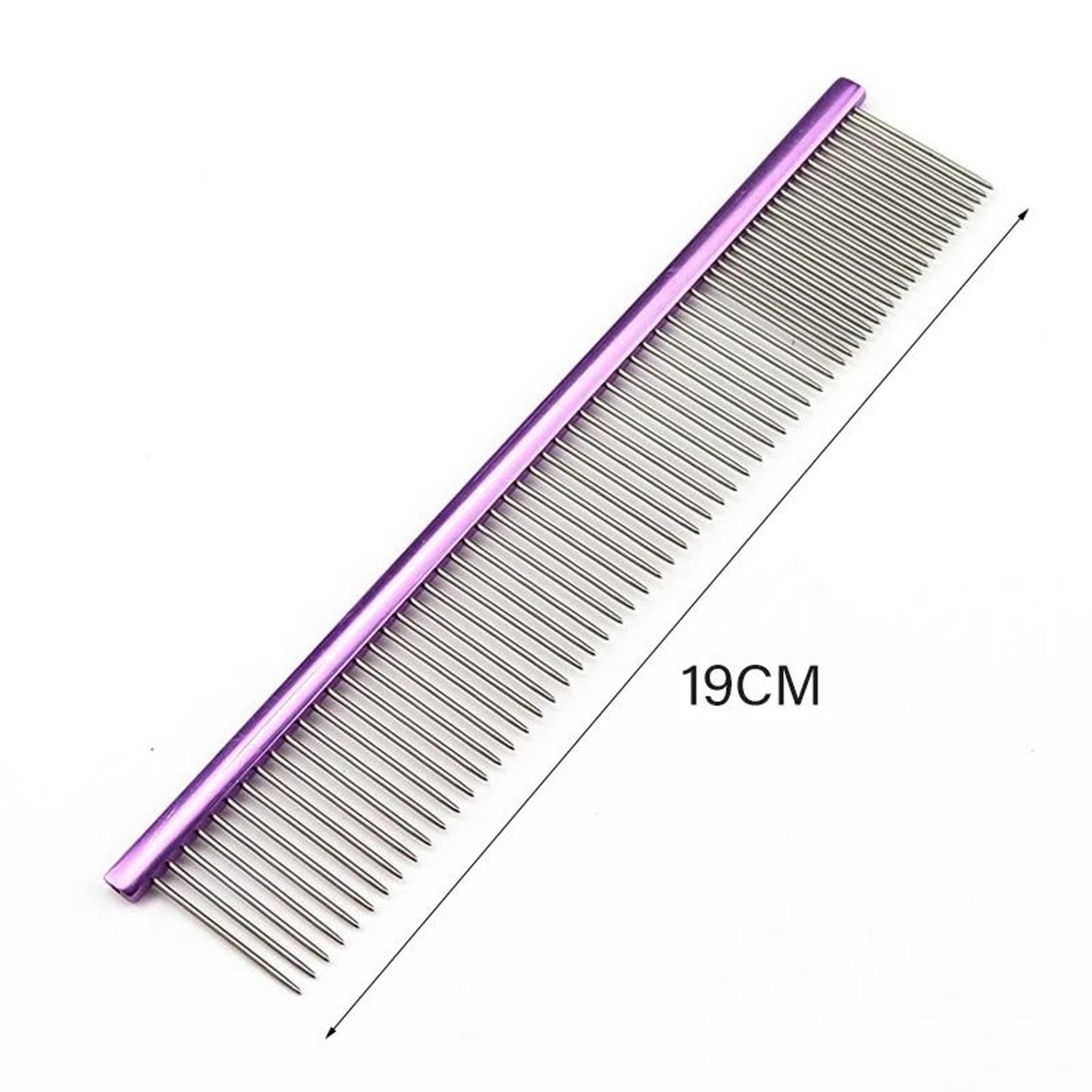 Light Aluminum DualAction Pet Grooming Comb 14