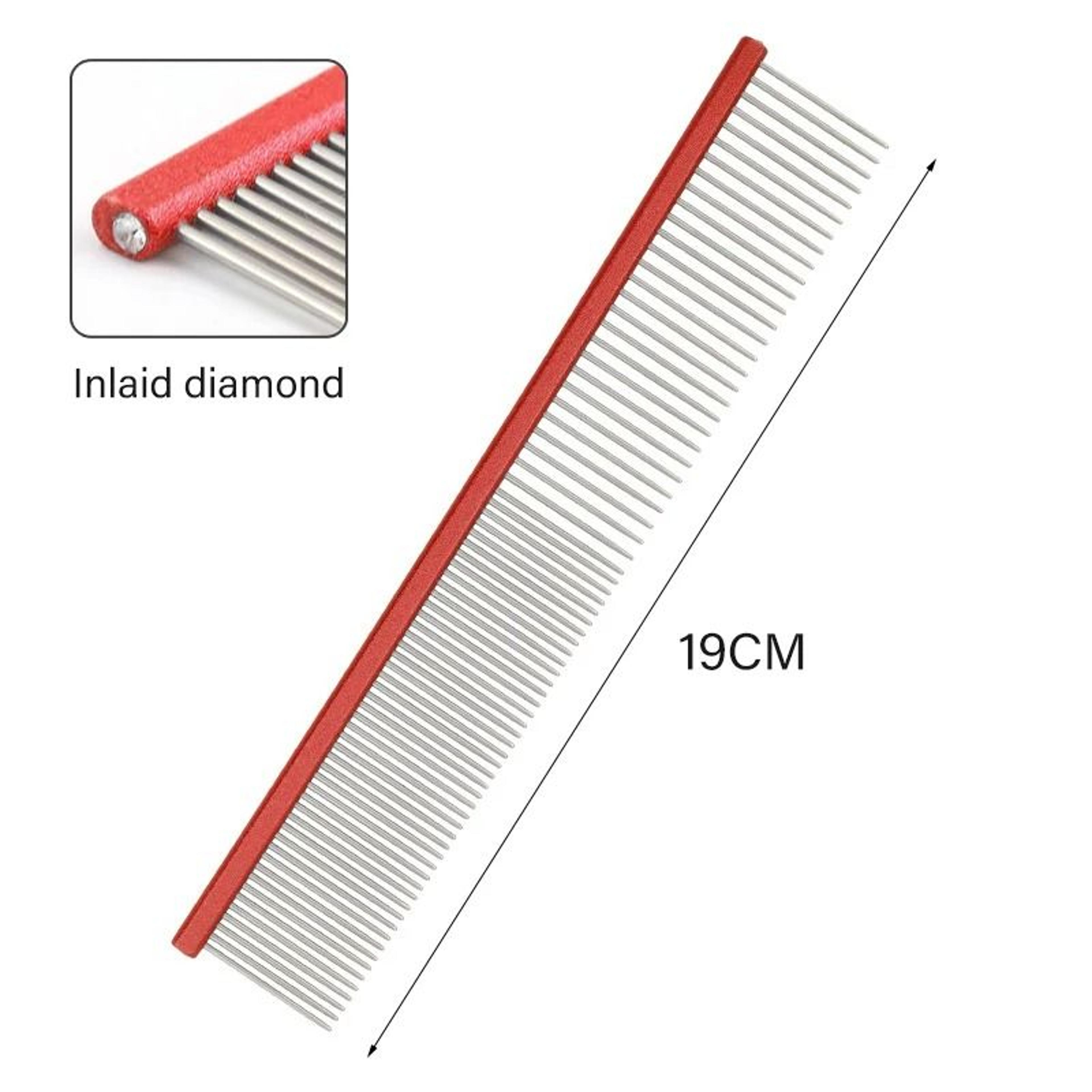 Light Aluminum DualAction Pet Grooming Comb 15