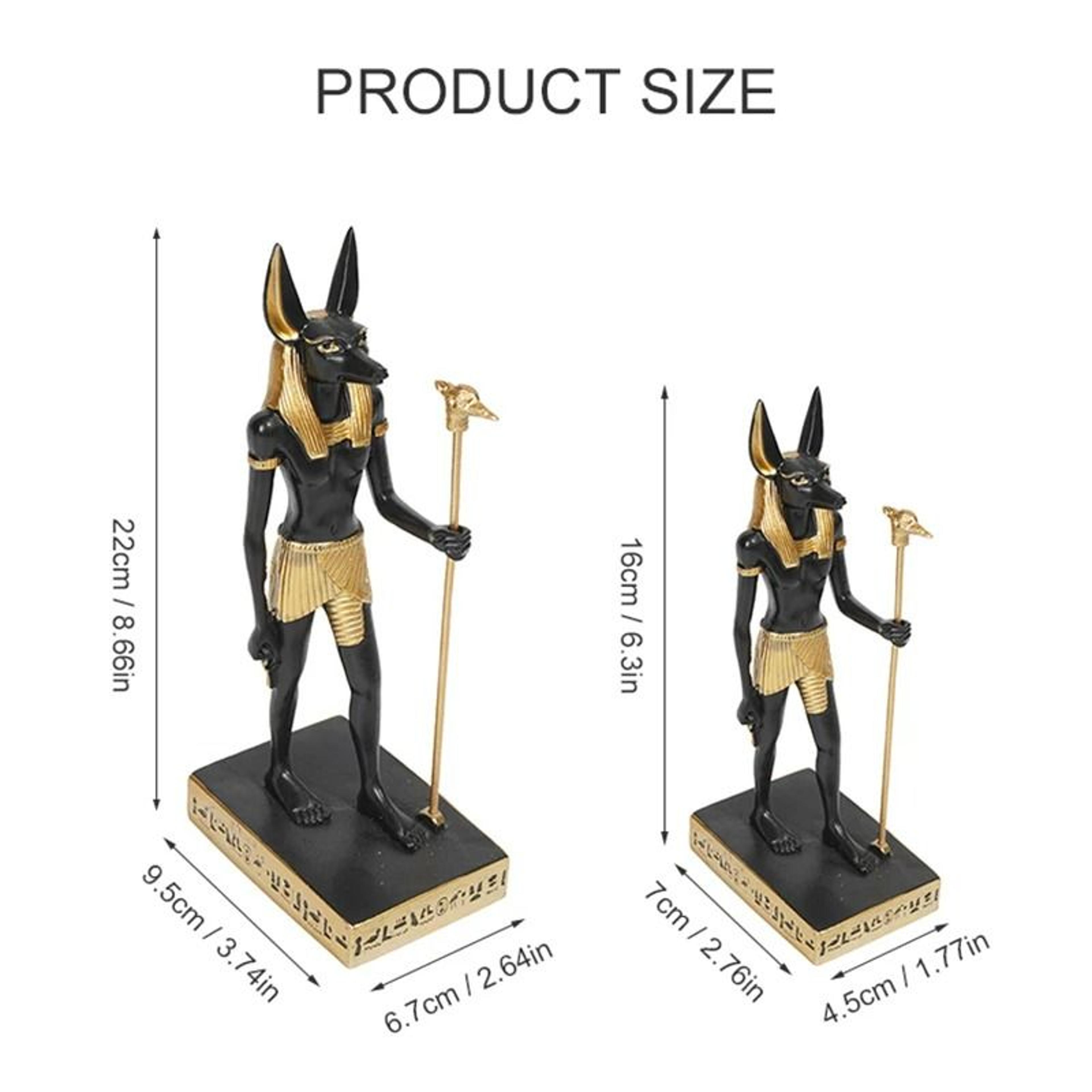 Egyptian Anubis Jackal God Resin Sculpture 1
