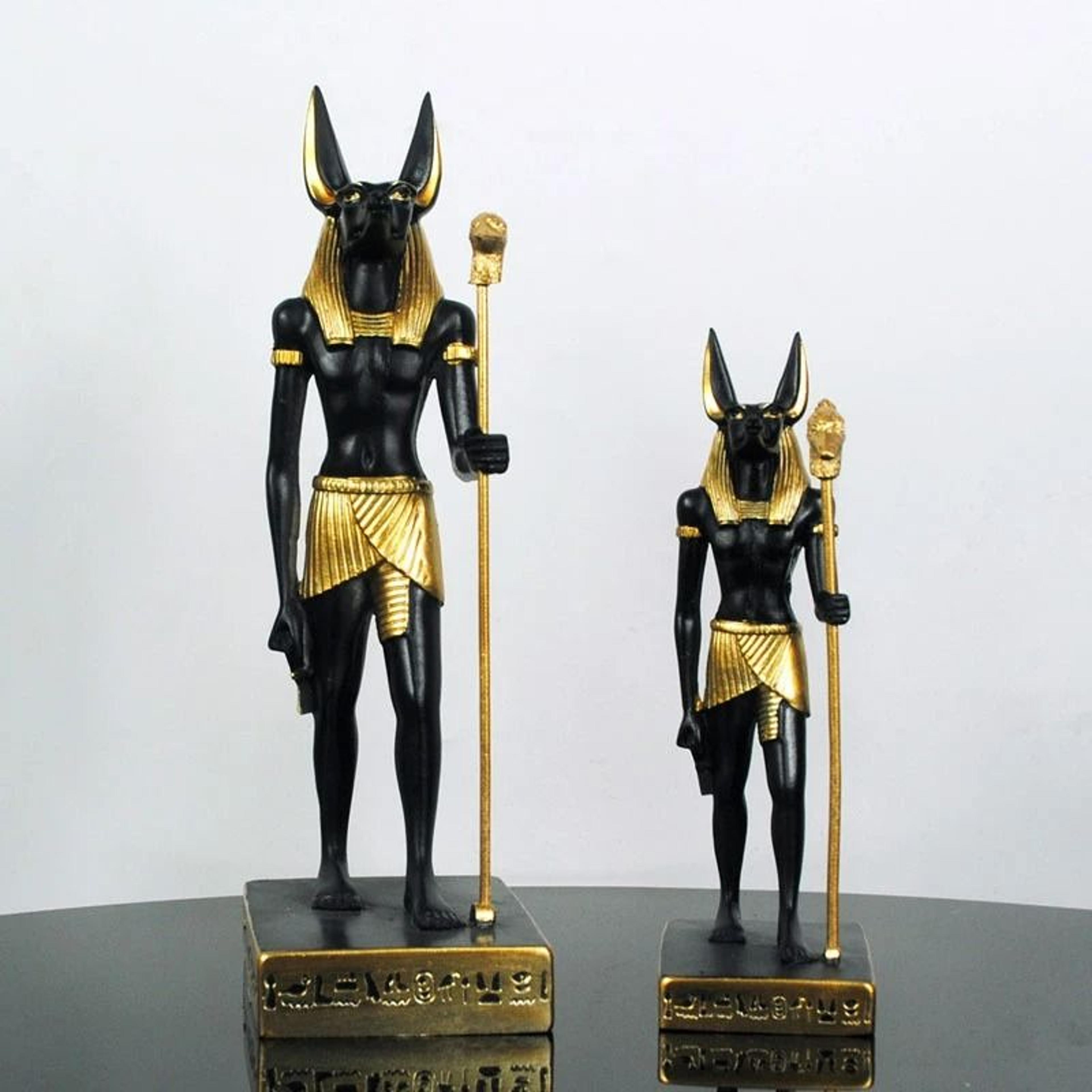 Egyptian Anubis Jackal God Resin Sculpture 2