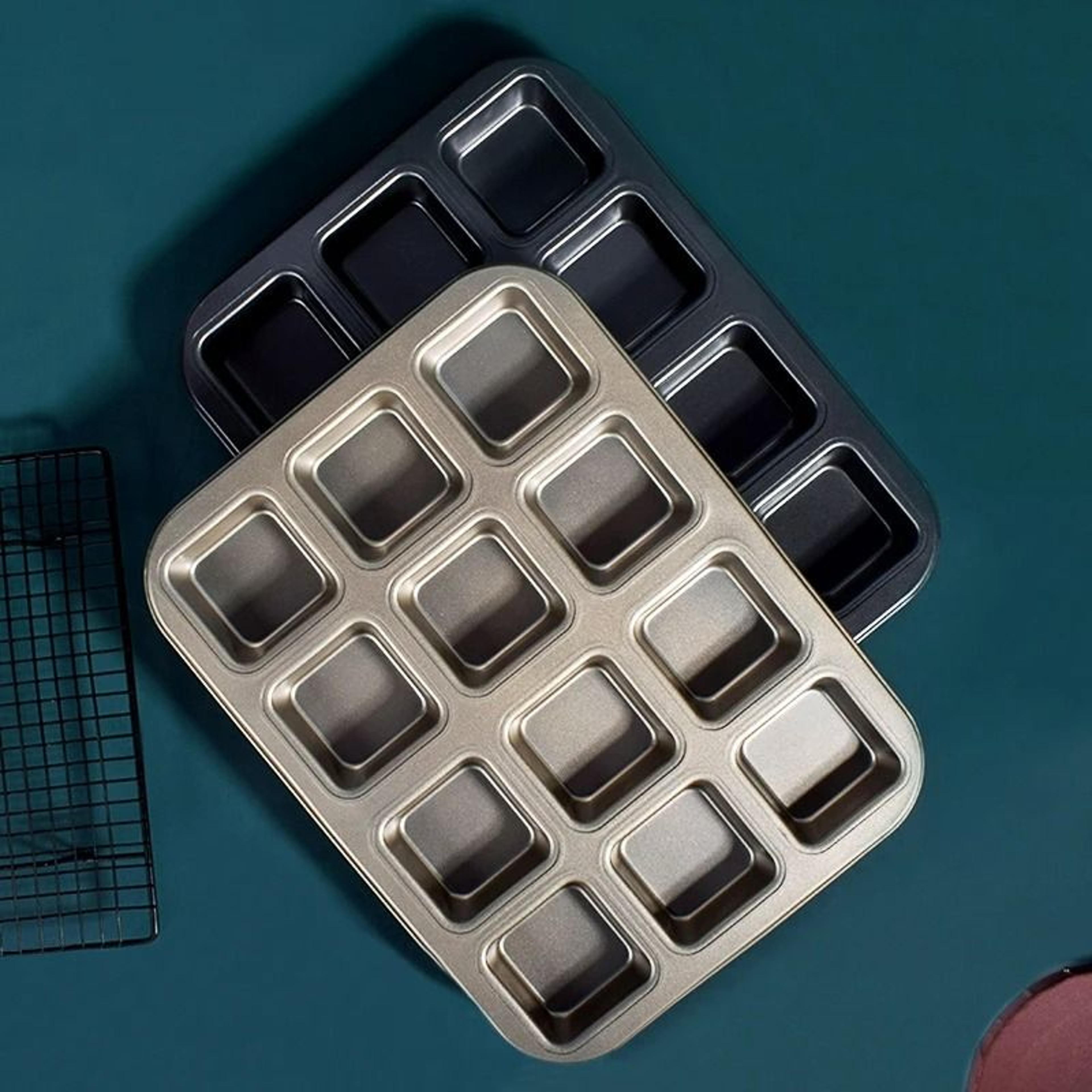 NonStick MultiGrid Square Cake  Mini Bread Pan 2