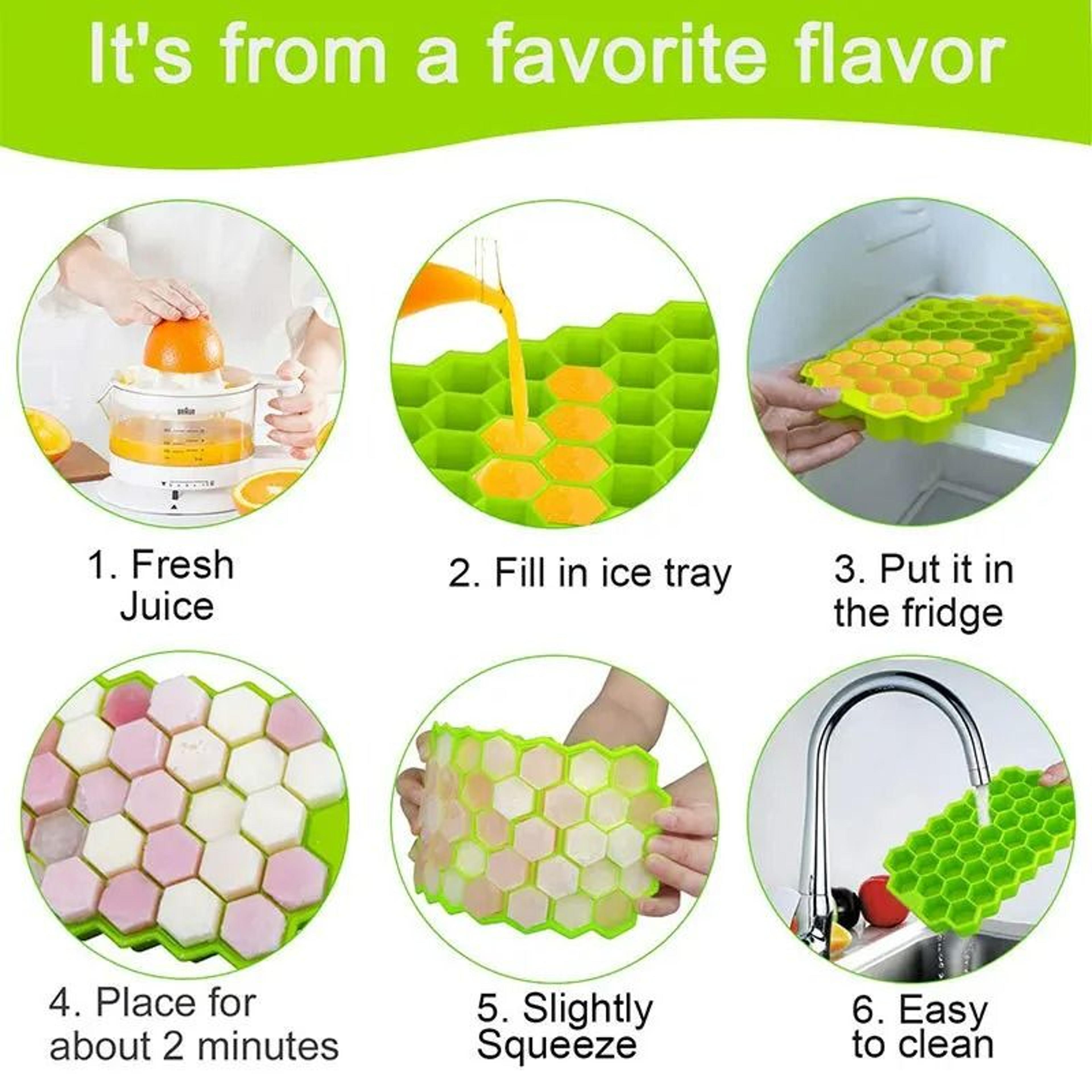 FoodGrade Silicone 148Cube LargeCapacity Ice Tray Set 3