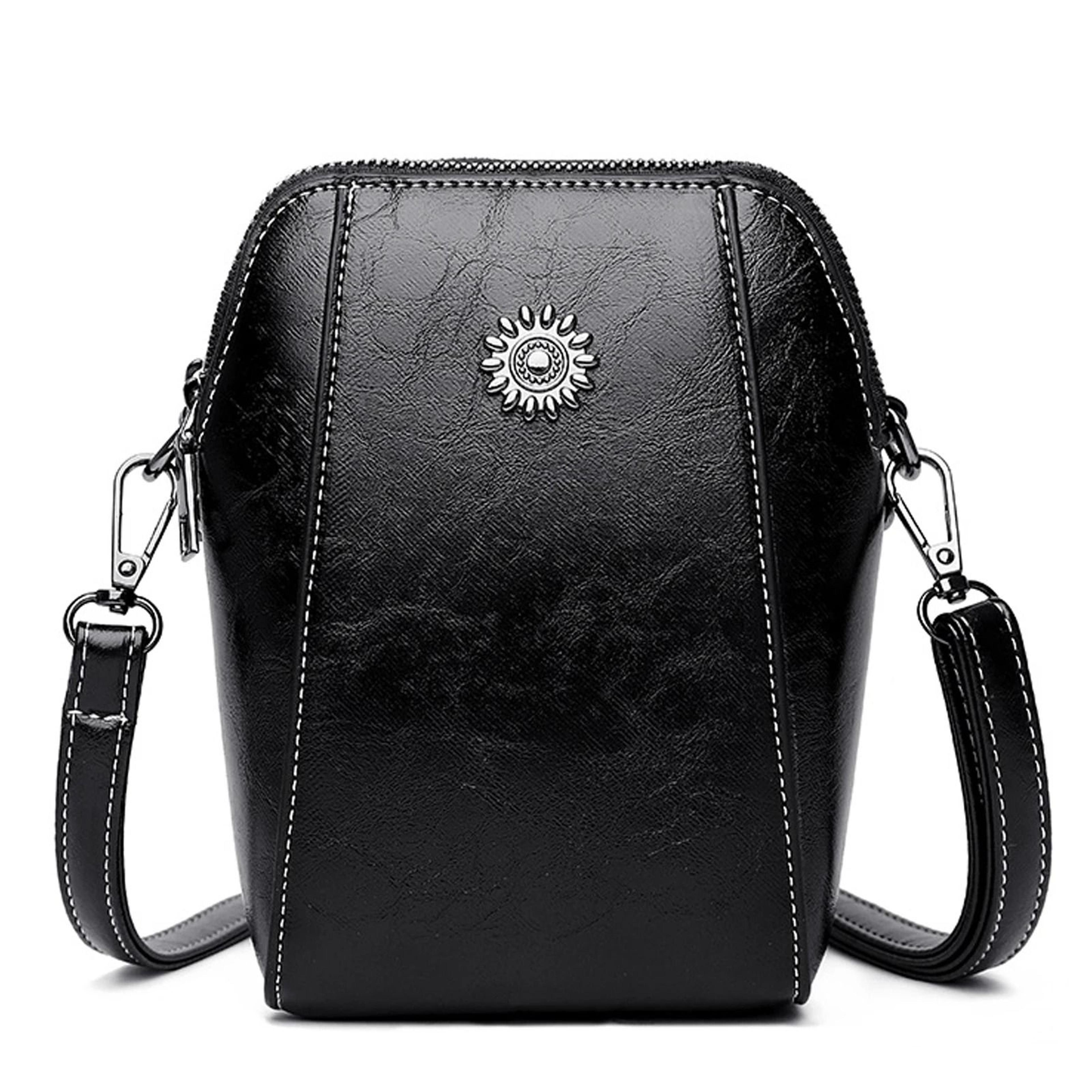 Luxury Soft Leather Crossbody Tote 8