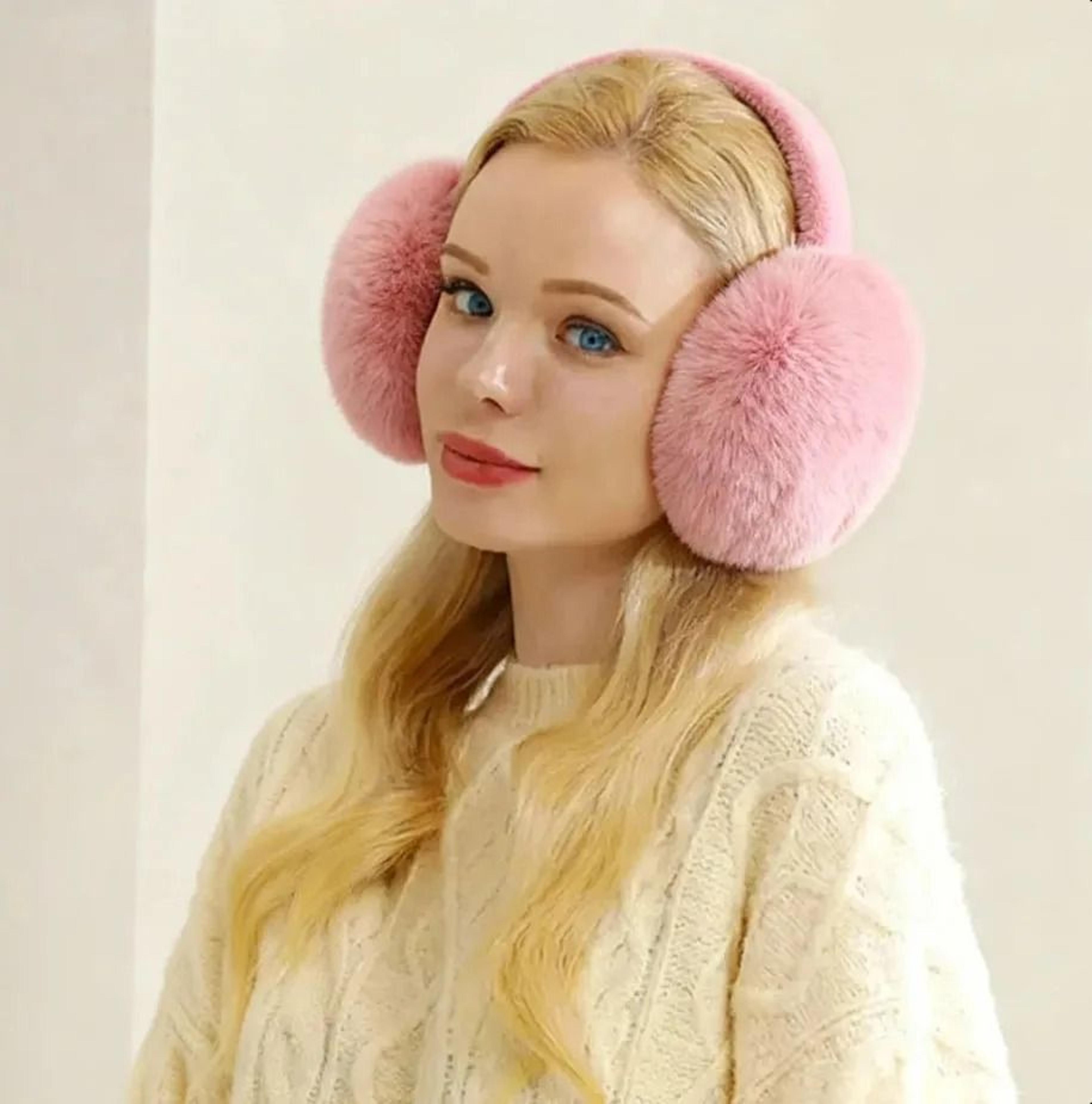Solid Color Foldable Winter Earmuffs 3