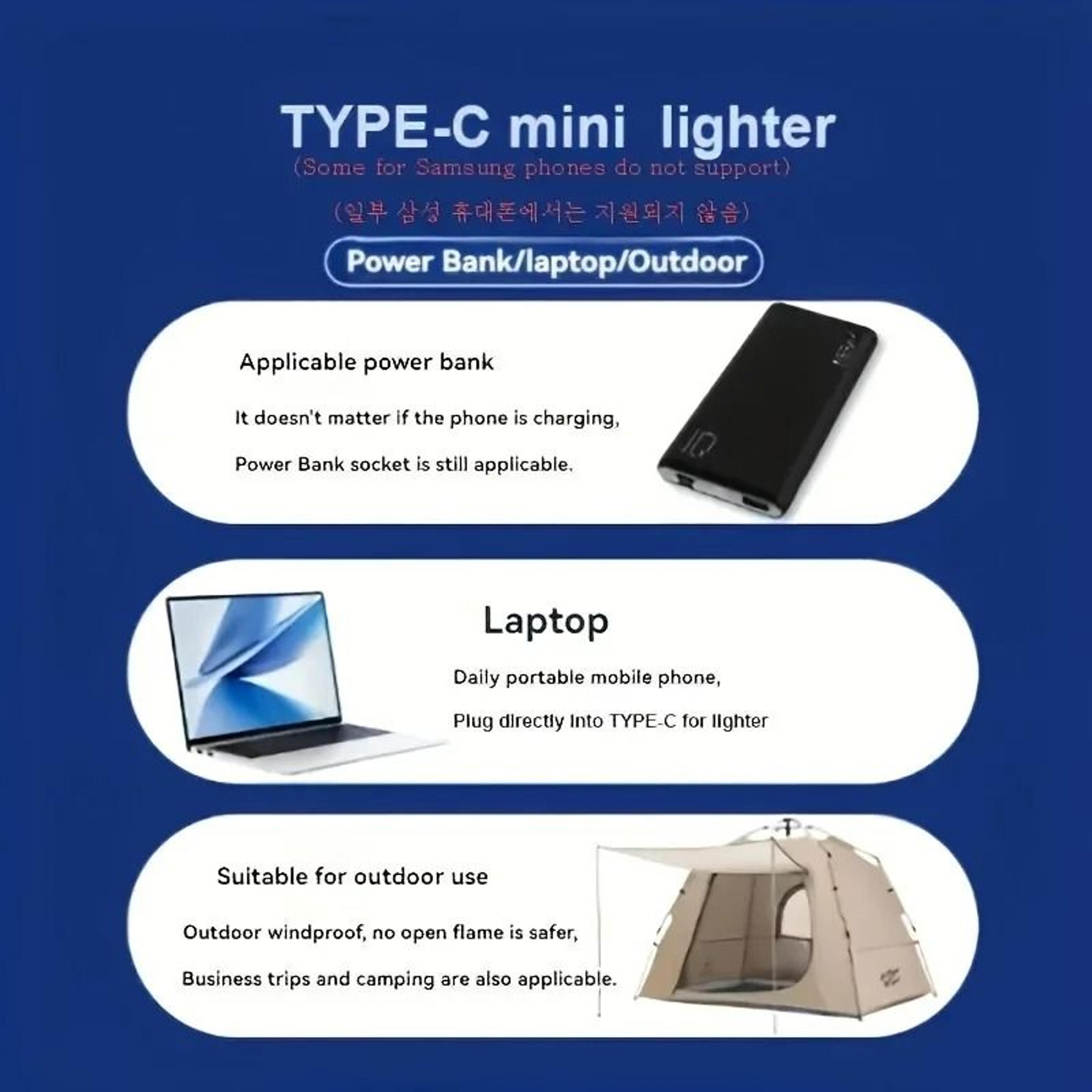 PlugandPlay USBC Emergency Phone Lighter 5