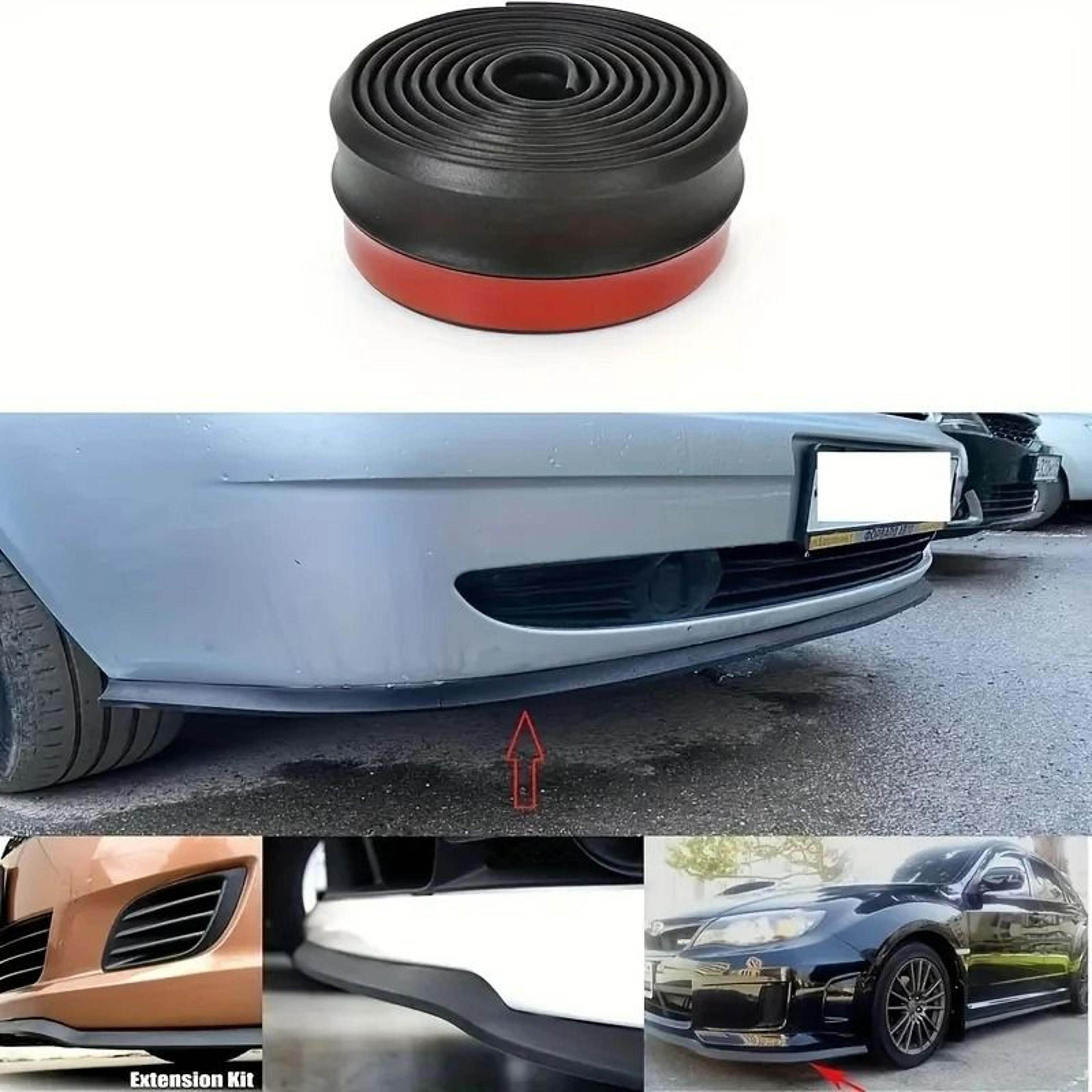Universal Rubber Front Bumper Spoiler Lip Protector Strip 4
