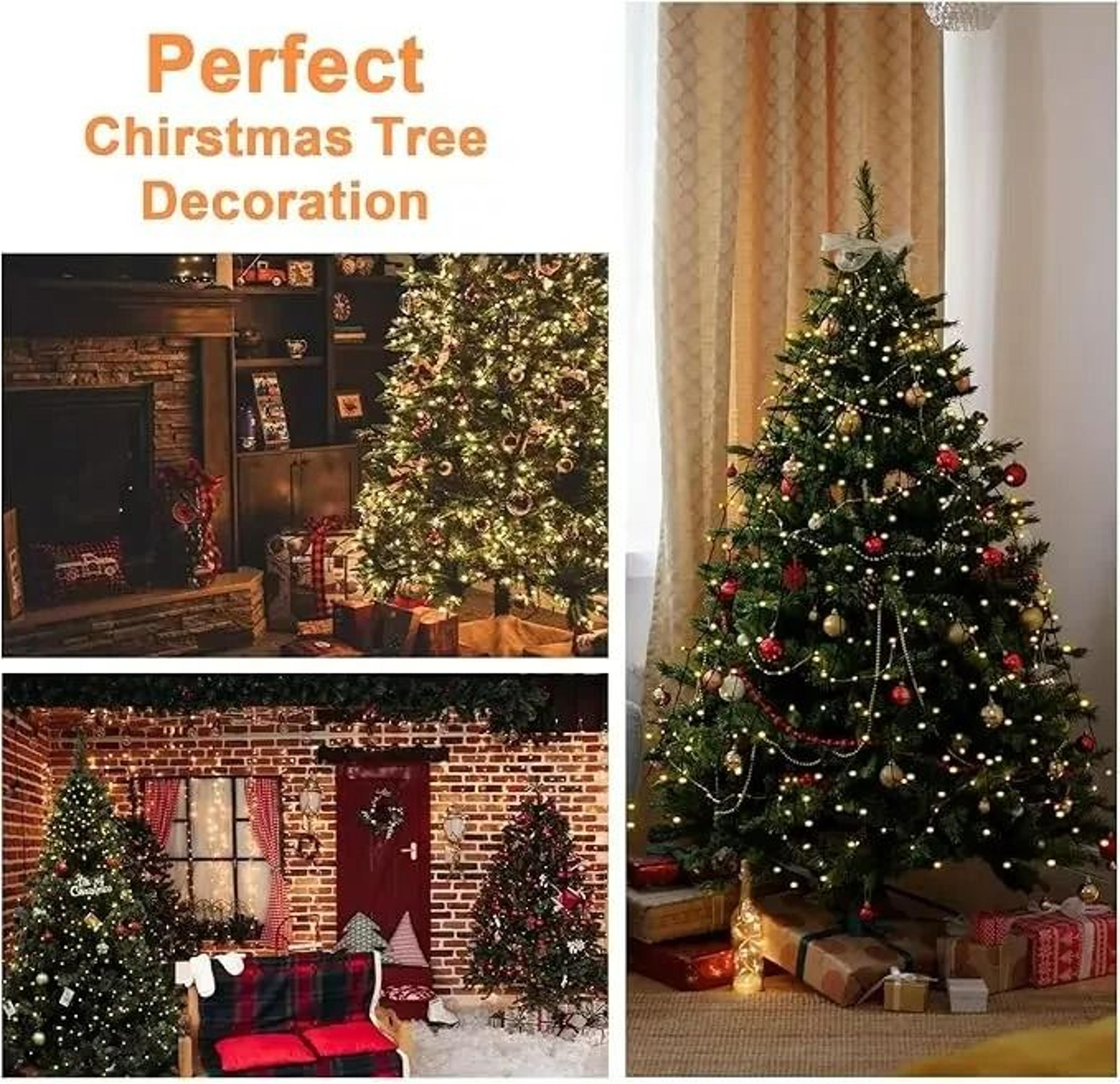400 LED Christmas Tree Topper Star Waterfall Lights 3