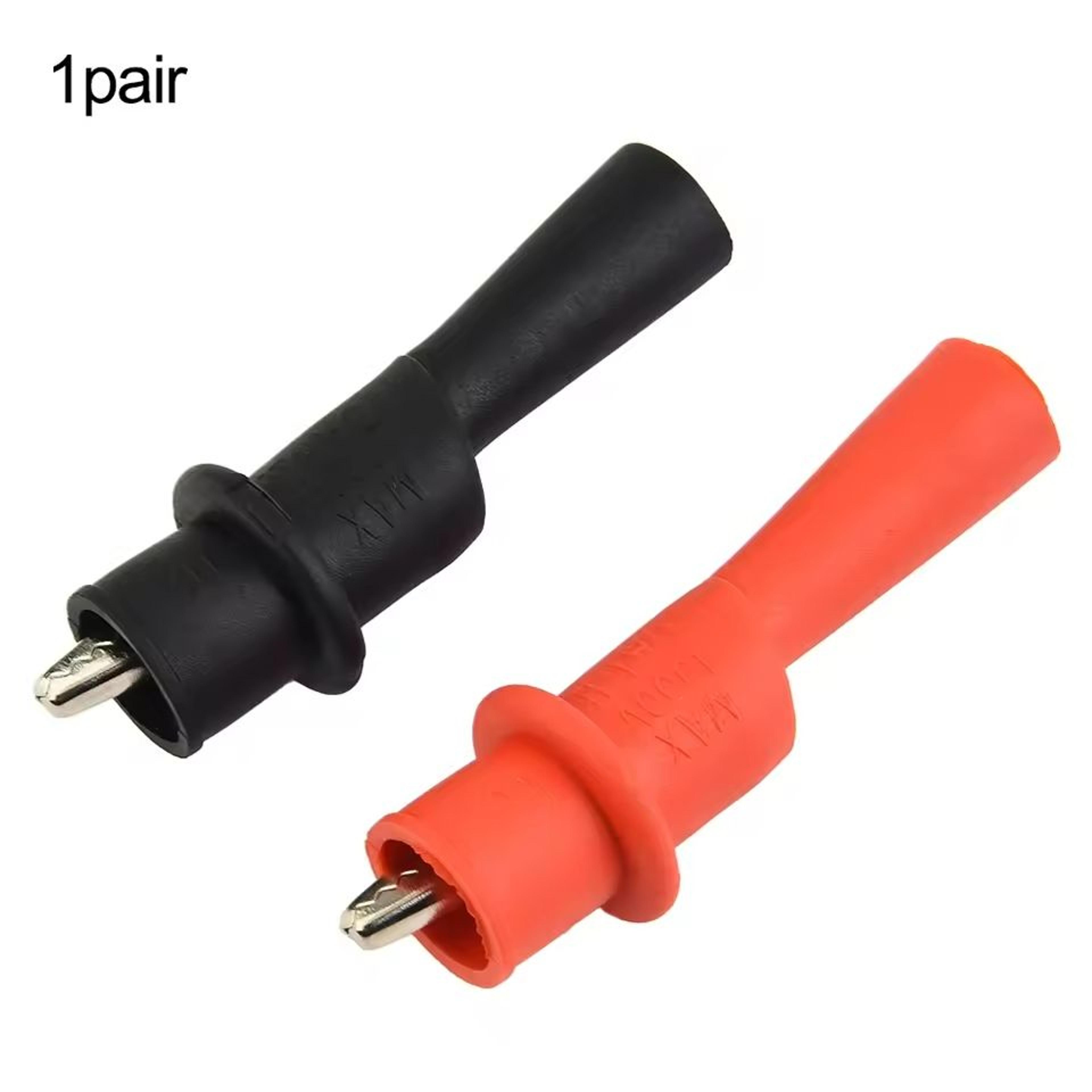 Red And Black Multimeter Test Clip Clamp Set 2Piece Pack 5