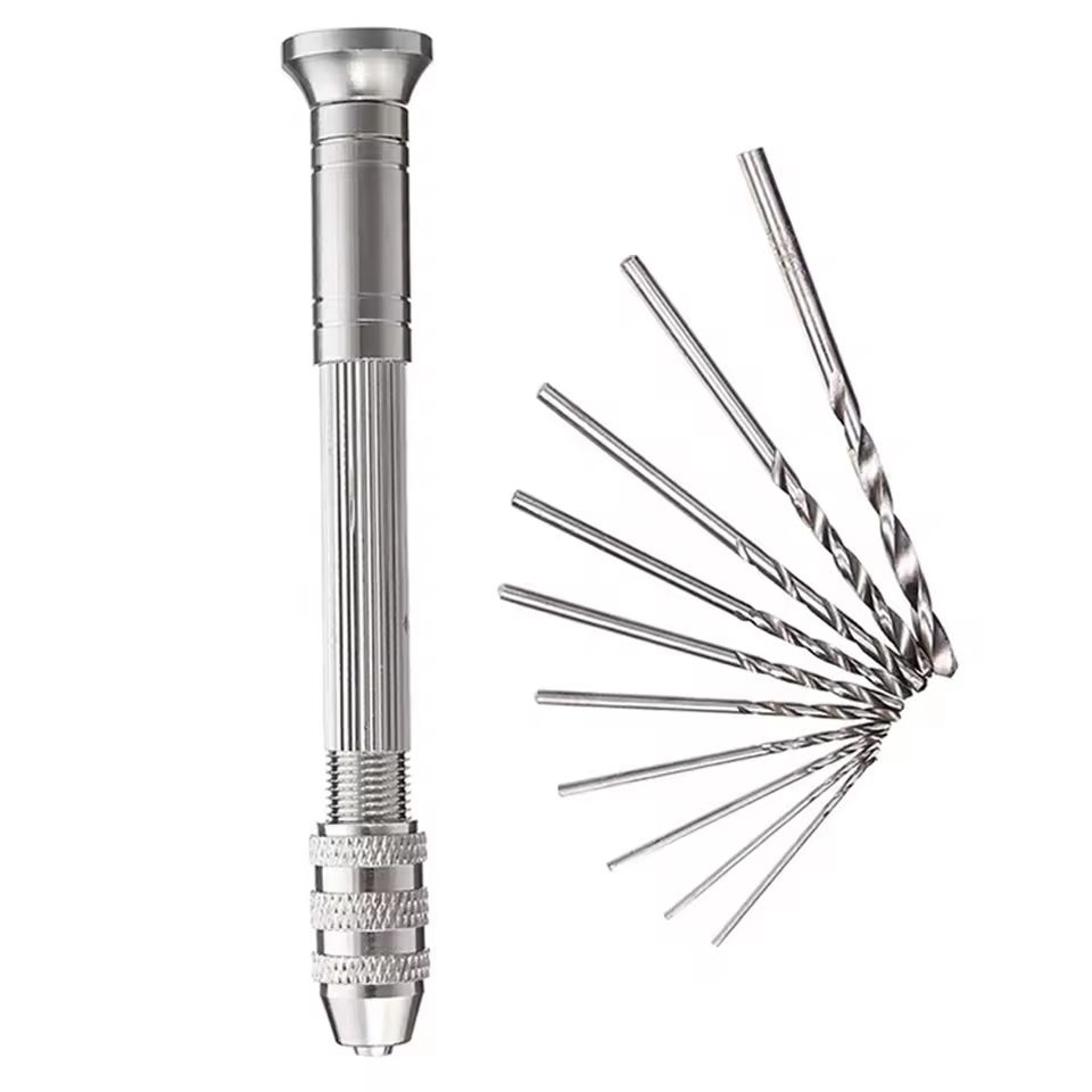 11Piece Mini Micro Hand Drill Set 03mm  32mm 6