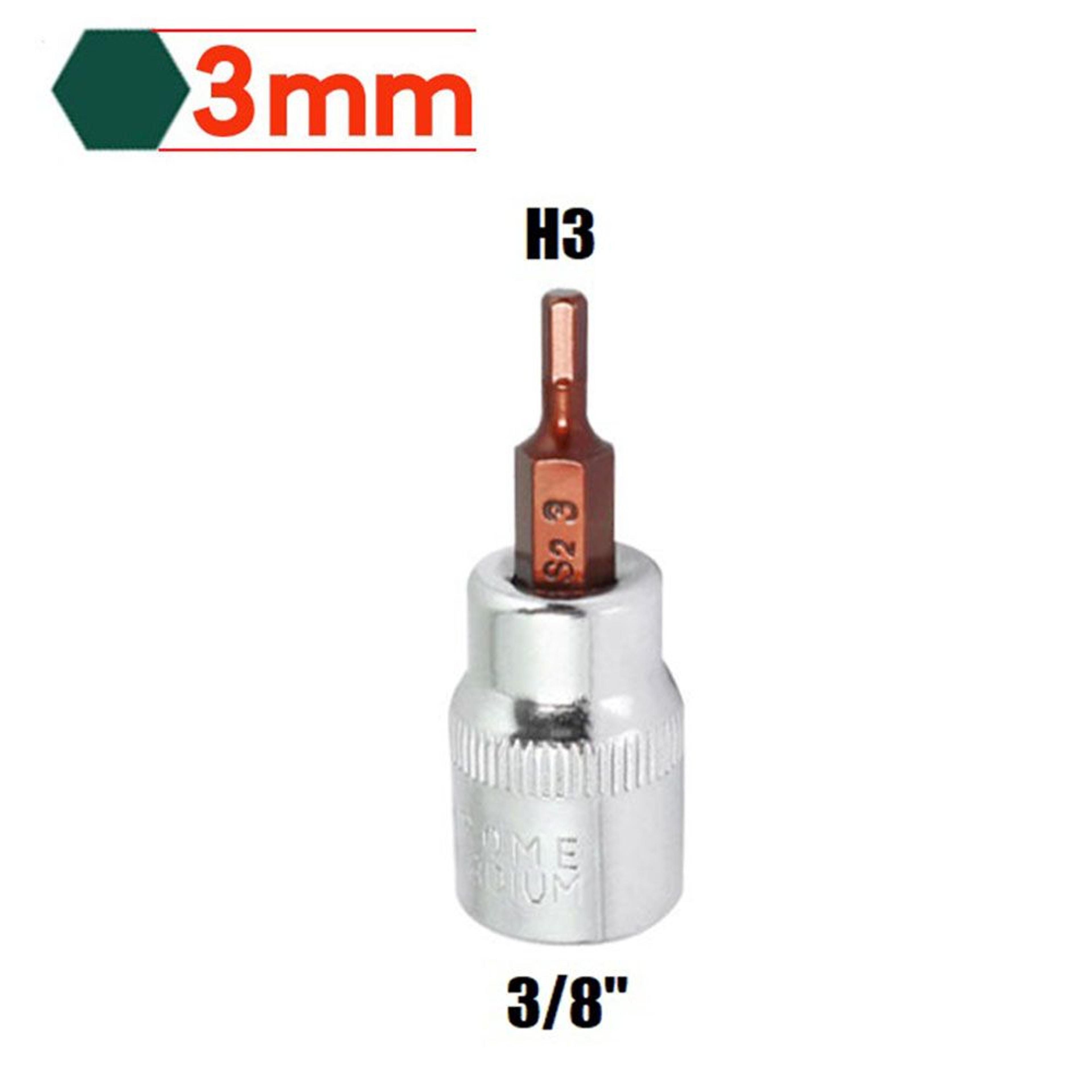38inch Square Drive Metric Hex Bit Socket 1