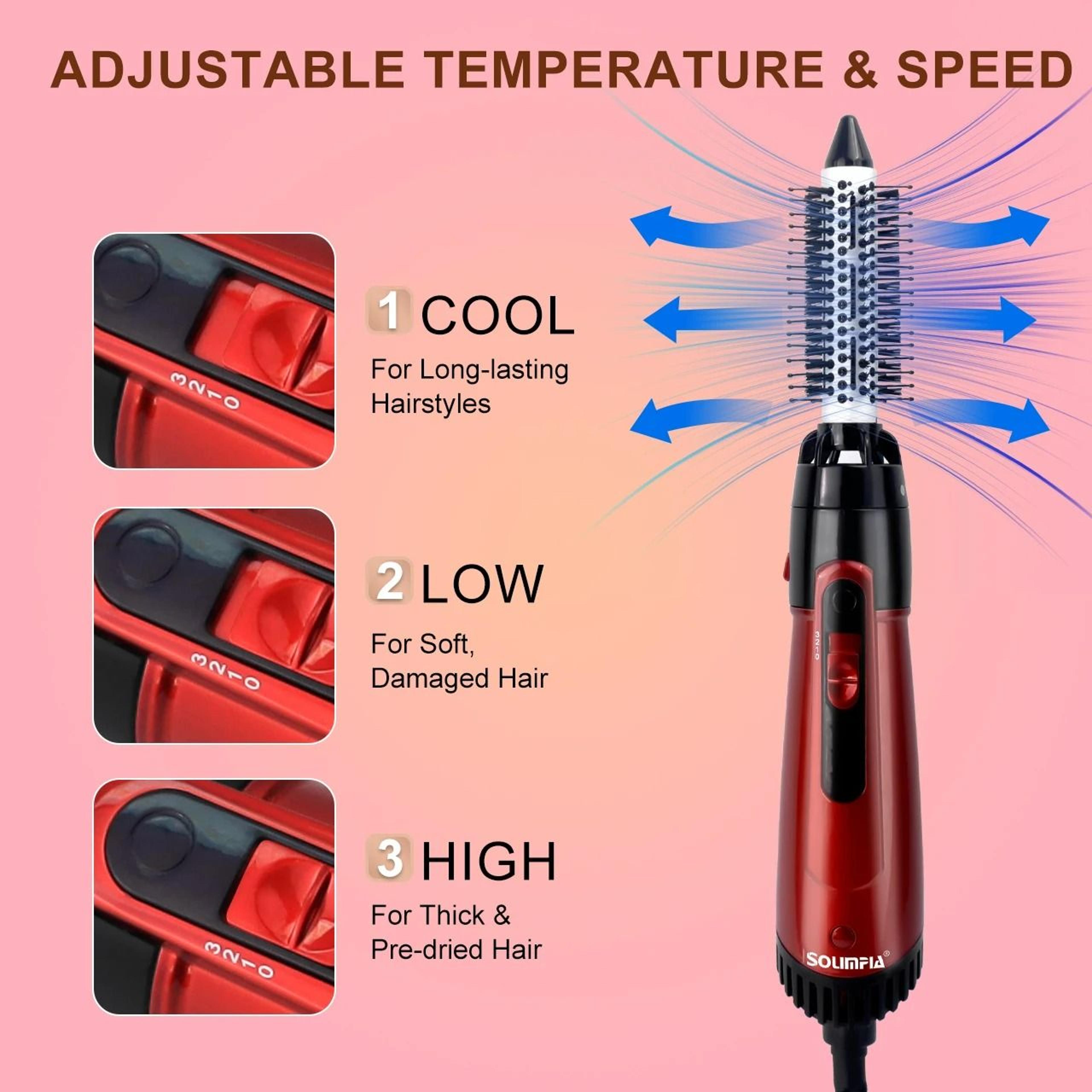 3Head MultiFunctional Hot Air Brush  Styler 4