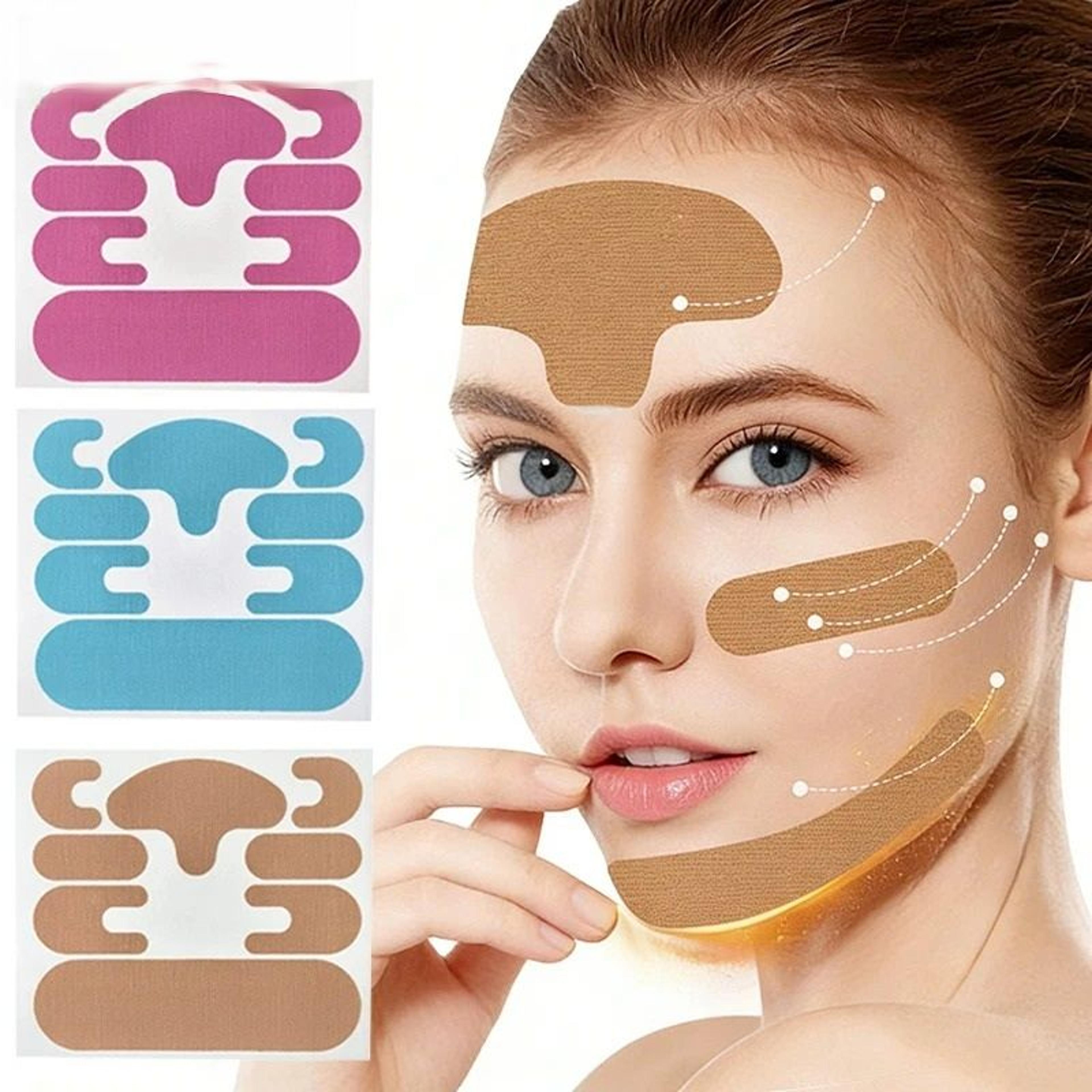 32Piece Reusable AntiWrinkle Face  Neck Patch Set 1