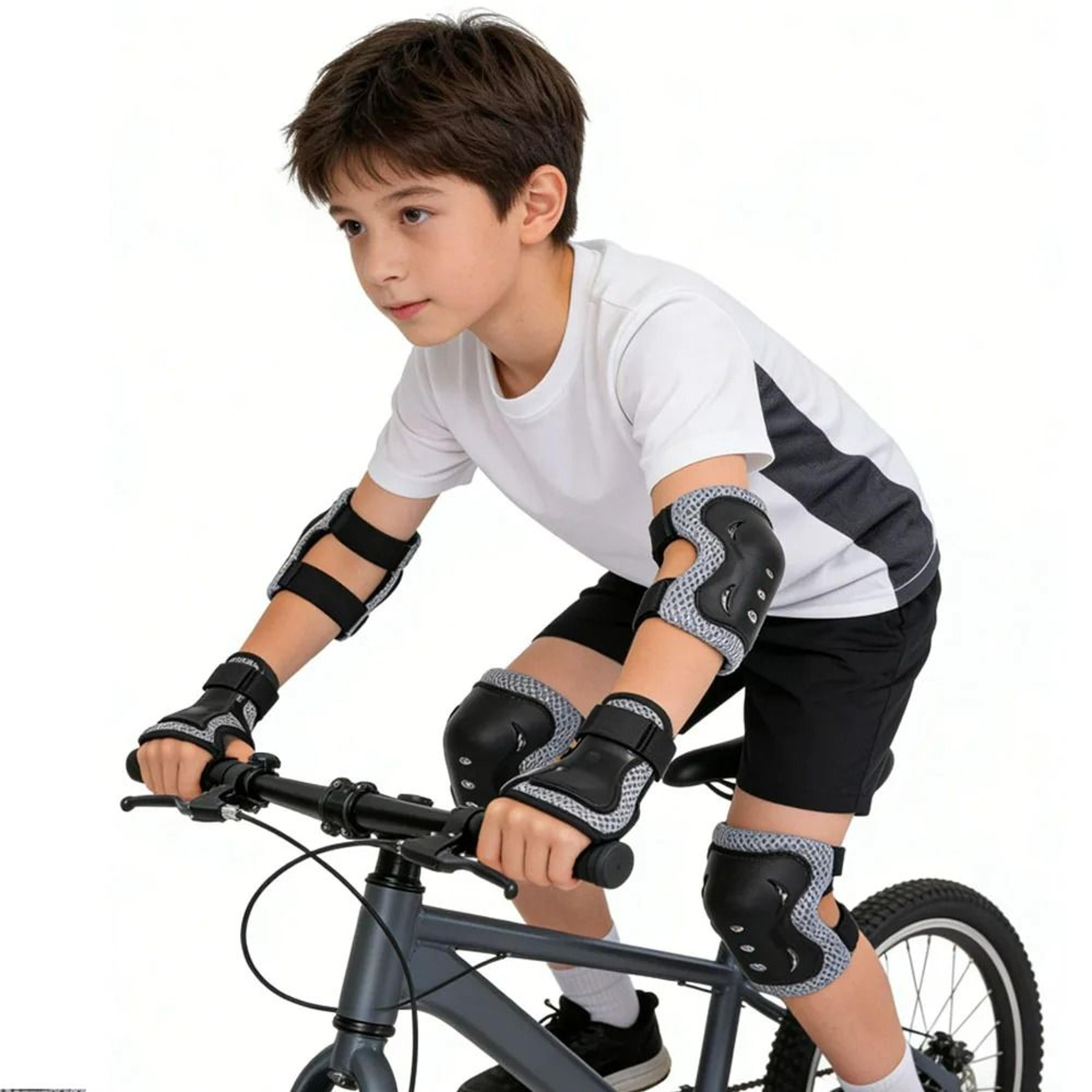 Kids 6in1 Protective Gear Safety Set Knee Elbow  Wrist Guards 3