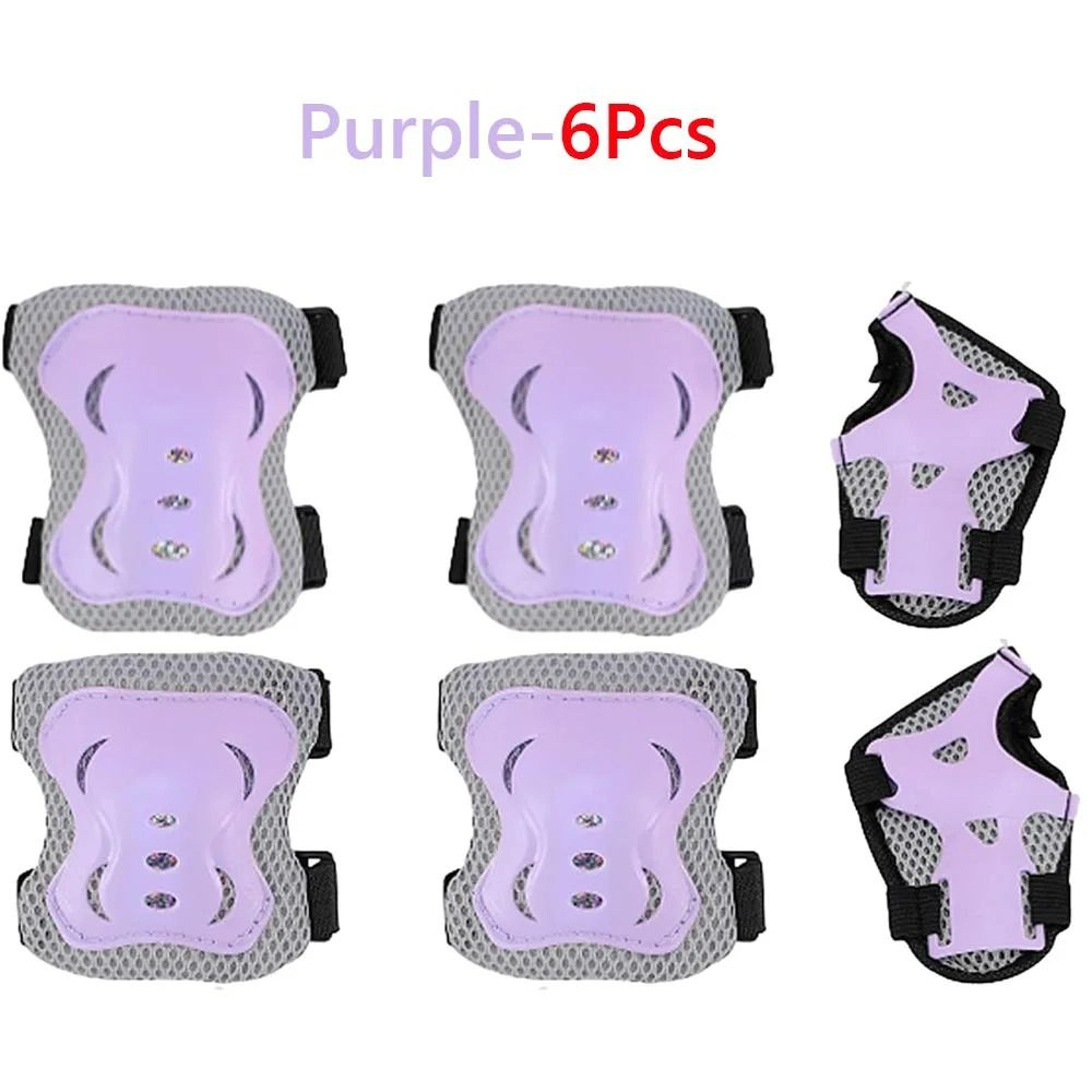 Kids 6in1 Protective Gear Safety Set Knee Elbow  Wrist Guards 6