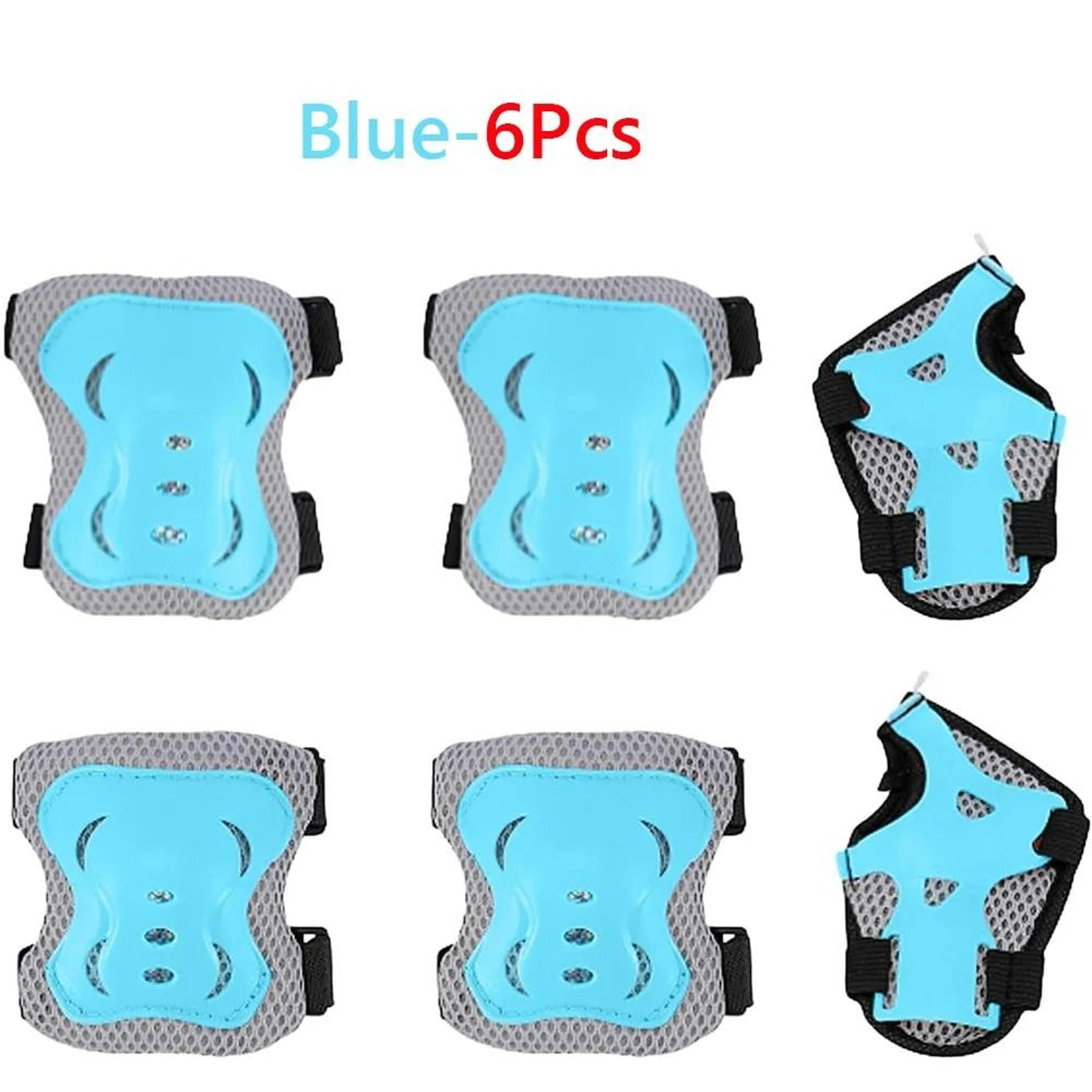 Kids 6in1 Protective Gear Safety Set Knee Elbow  Wrist Guards 7