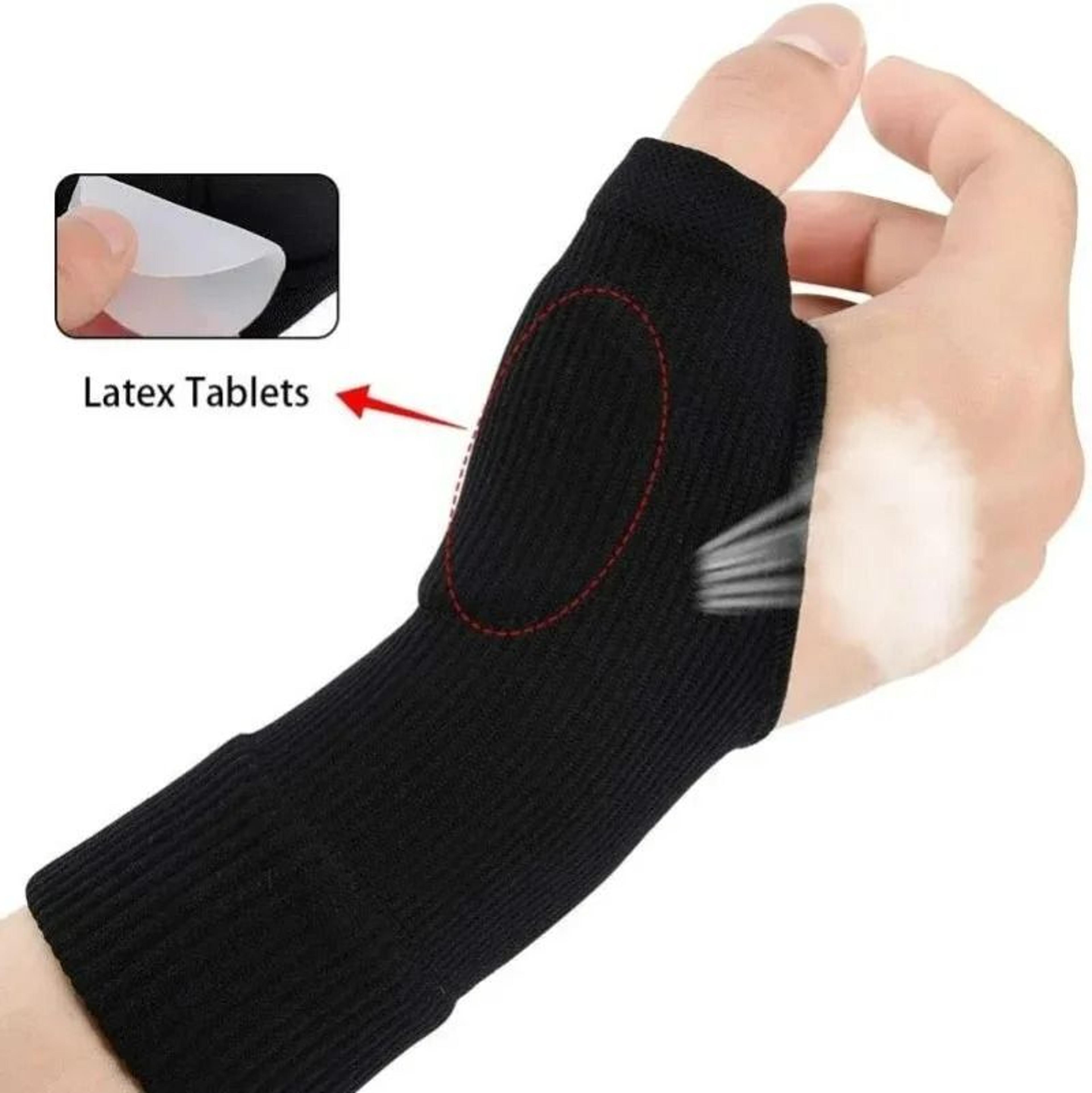 Gel Cushion Wrist Support Sleeve And Breathable Thumb Compression Glove 4