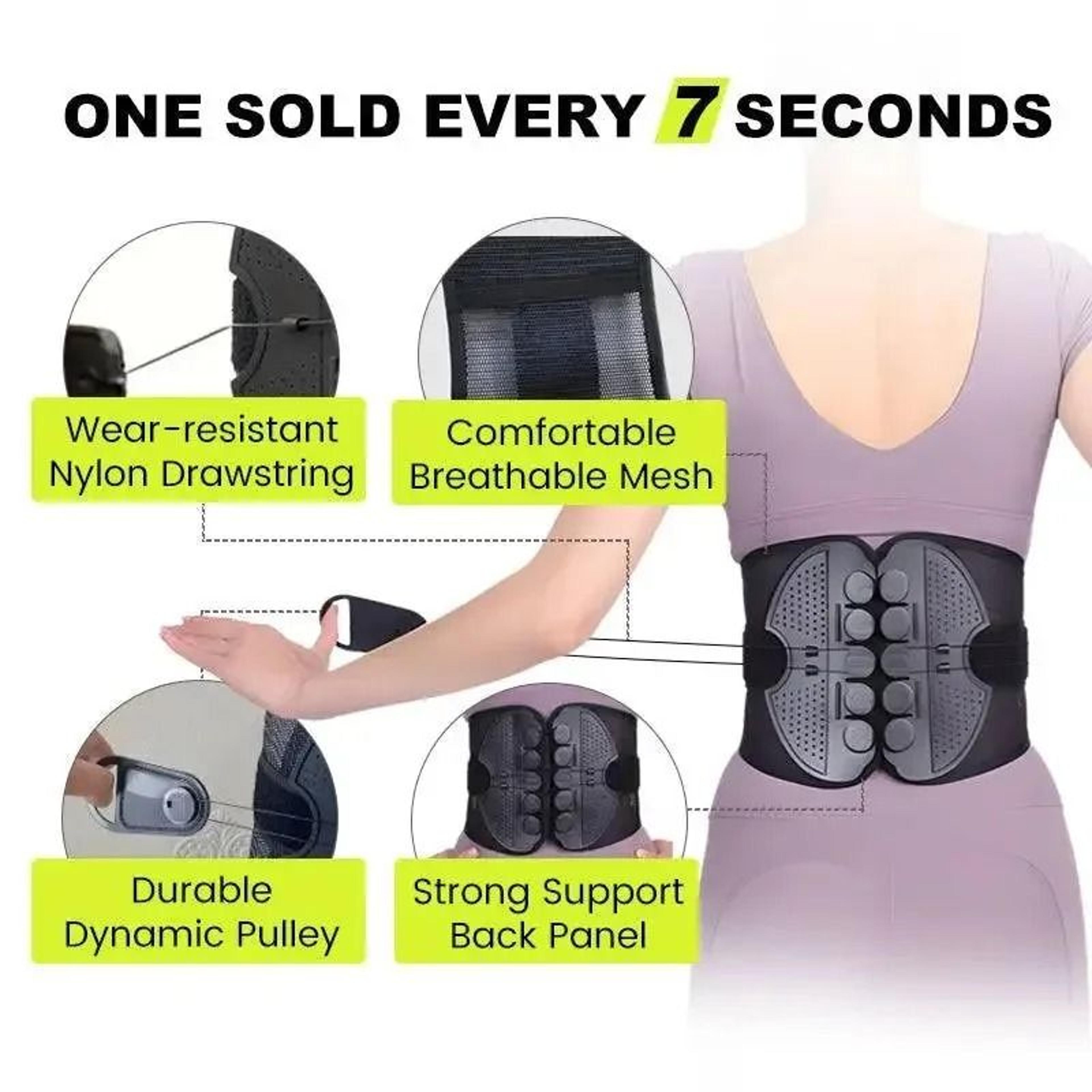Adjustable DoublePull Pulley Lumbar Support Belt 4