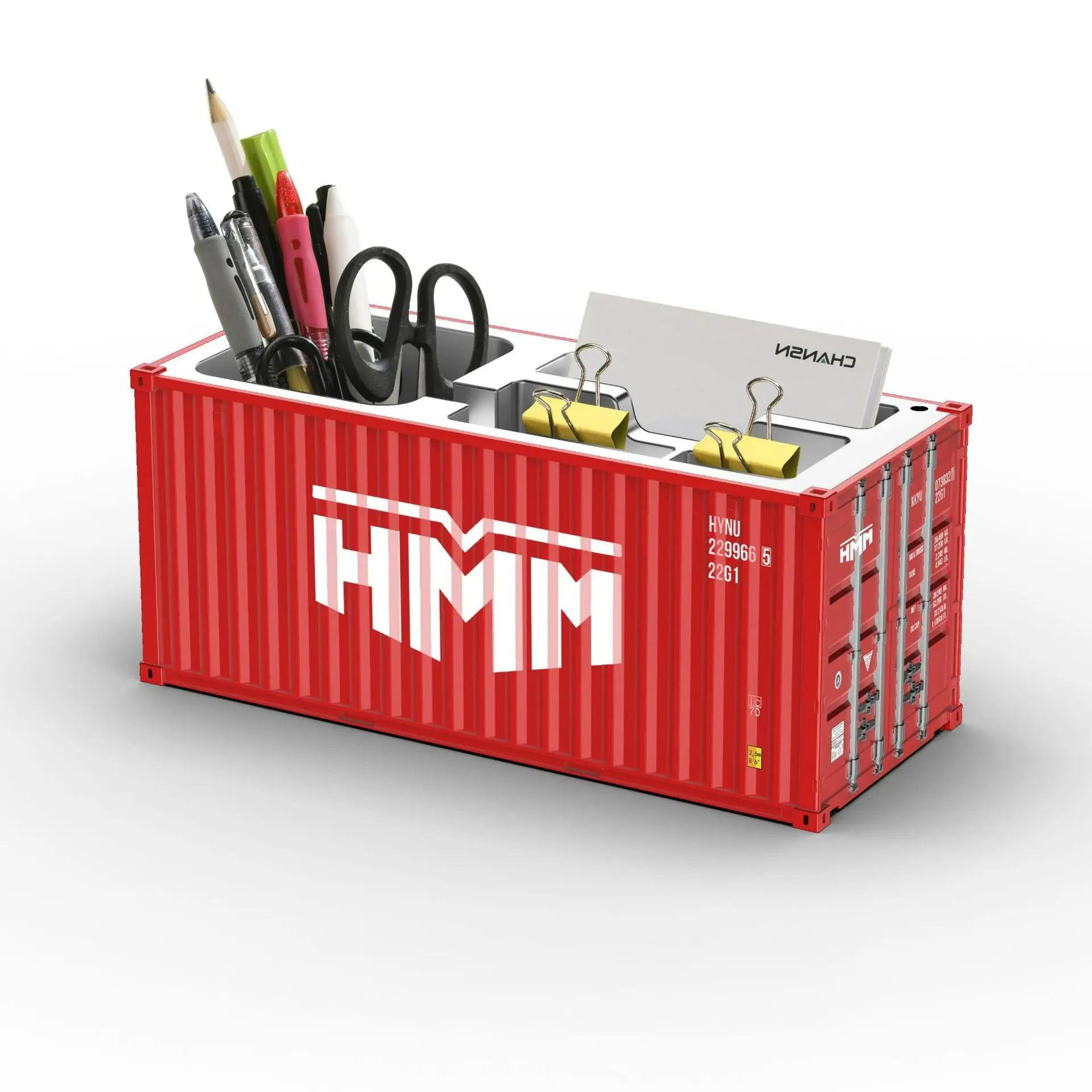 Miniature Realistic Shipping Container Pen Holder  Storage Box 6