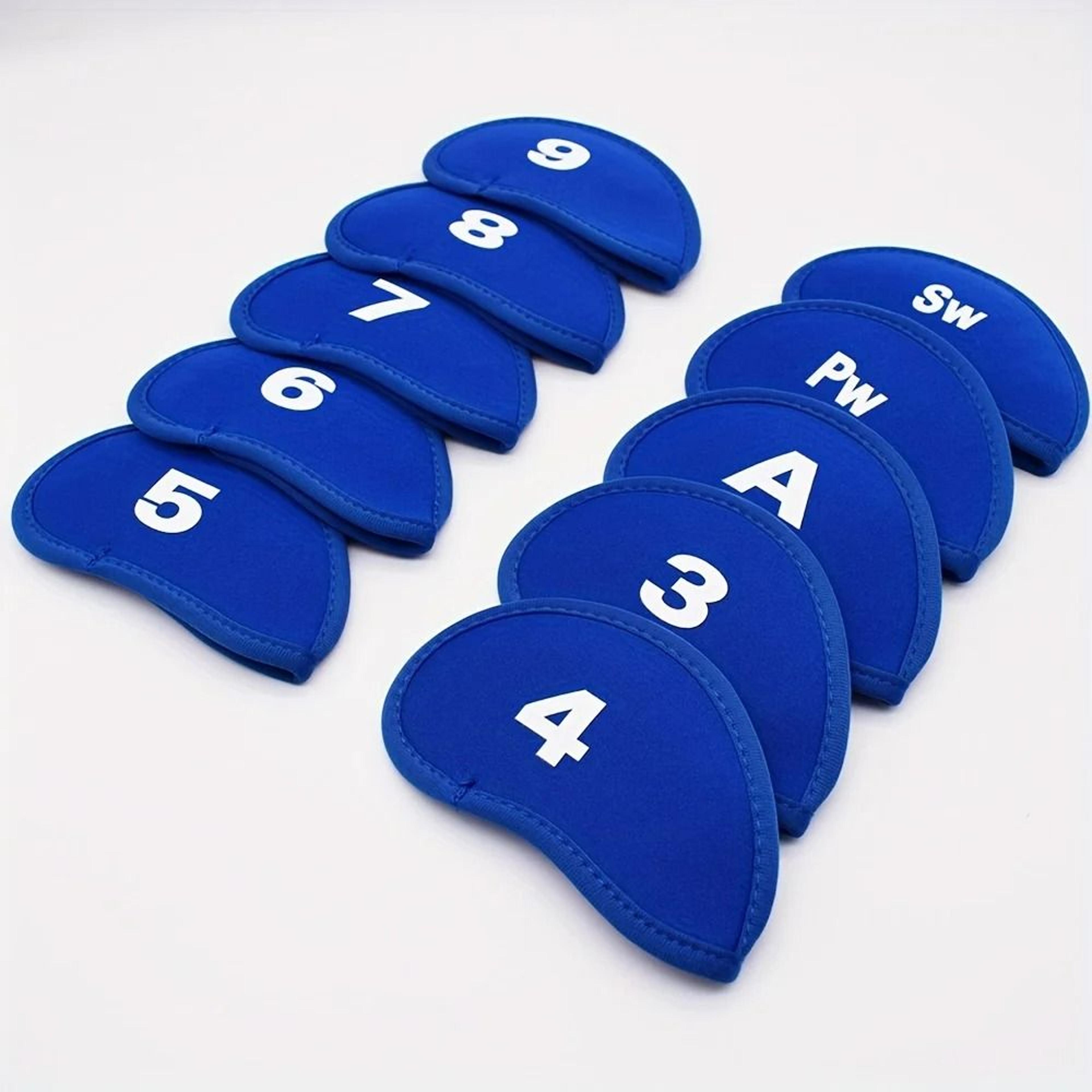 10Piece Portable Golf Club Iron Head Covers Set 7