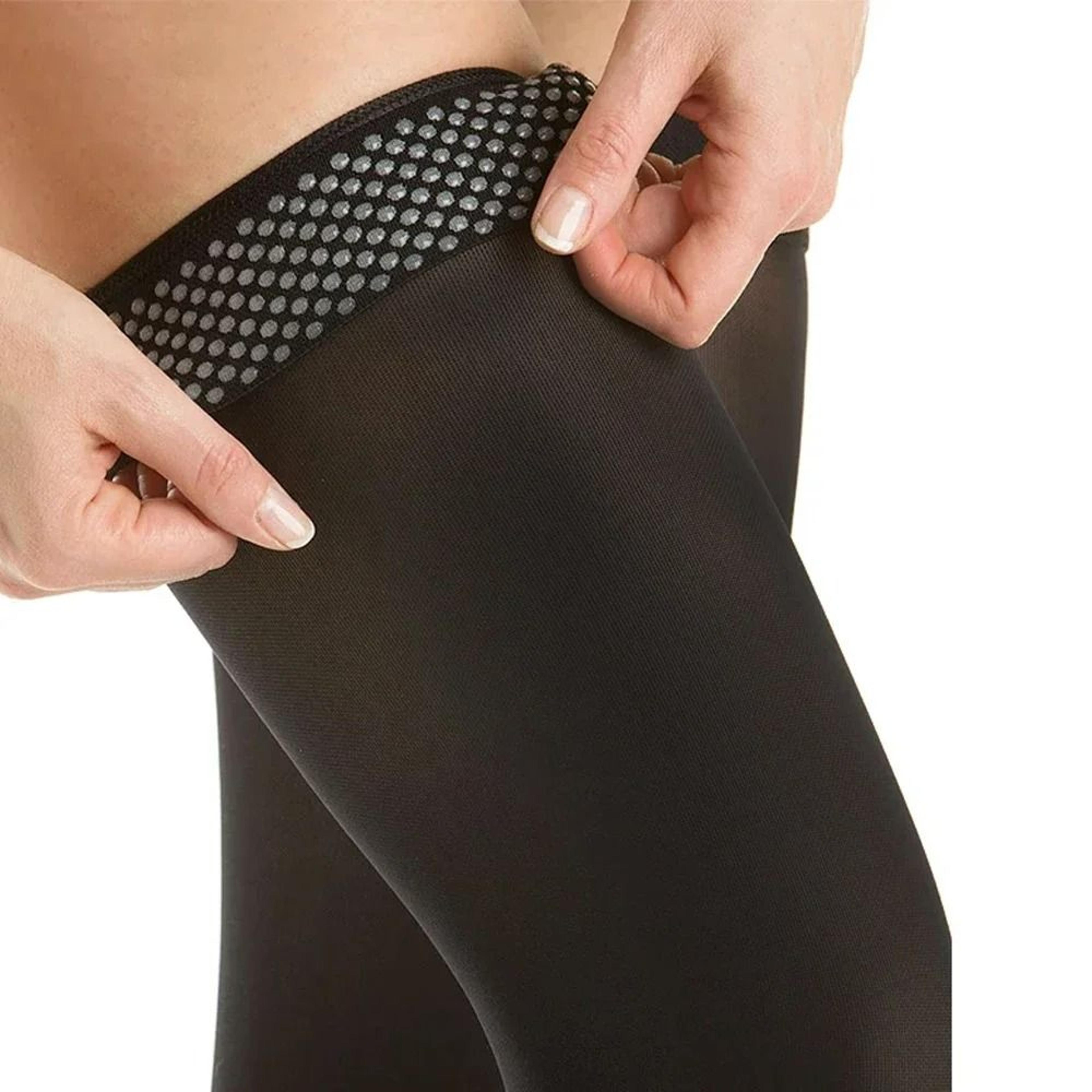 ThighHigh Toeless Compression Stockings With Silicone Dot Band 6